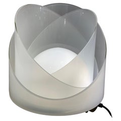 Lampe de bureau blanche modulaire moderne du milieu du siècle dernier, par Carlo Nason pour Mazzega, années 1960