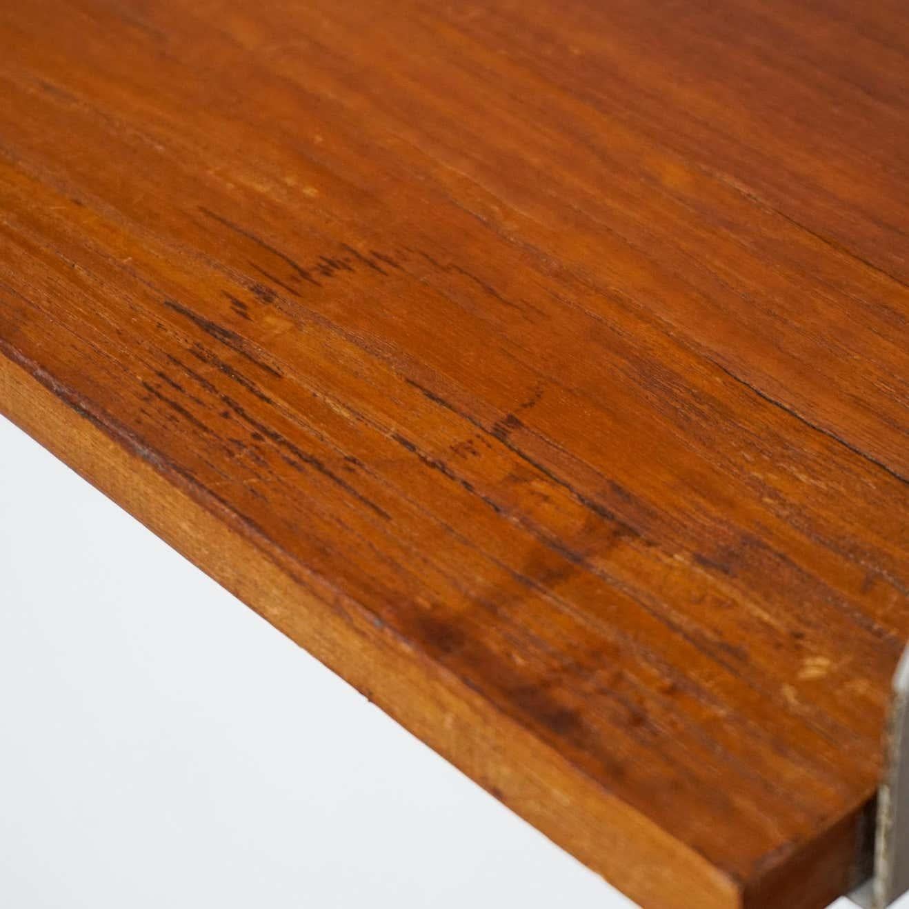Estante modular de madera y metal moderno de mediados de siglo, hacia 1960 en venta 11