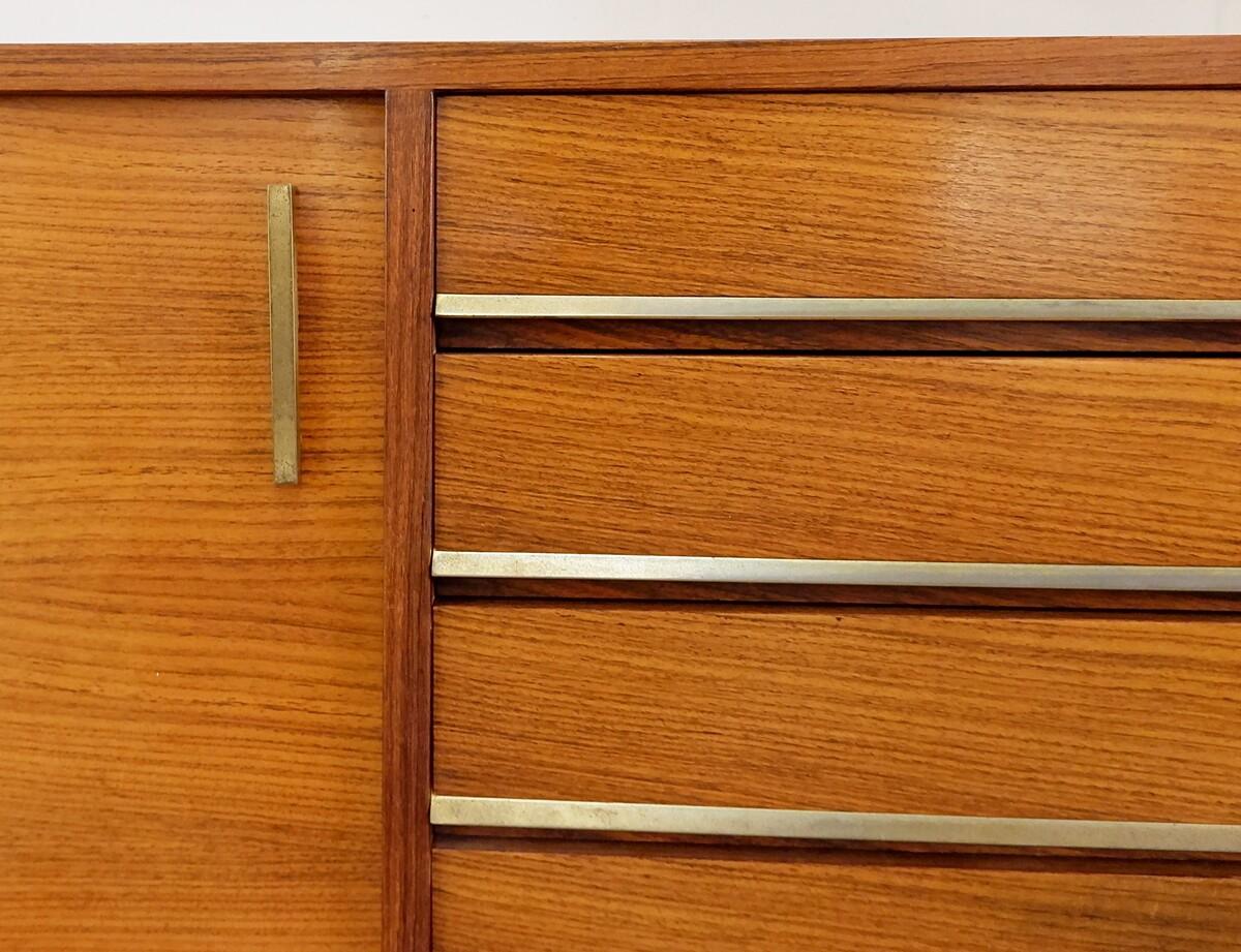Italian Mid-Century Modern Modular Wooden Wall unit 