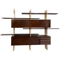 Modulare Holzwandleuchte „Extenso“ von Amma, Italien, Moderne der Mitte des Jahrhunderts, 1970er Jahre