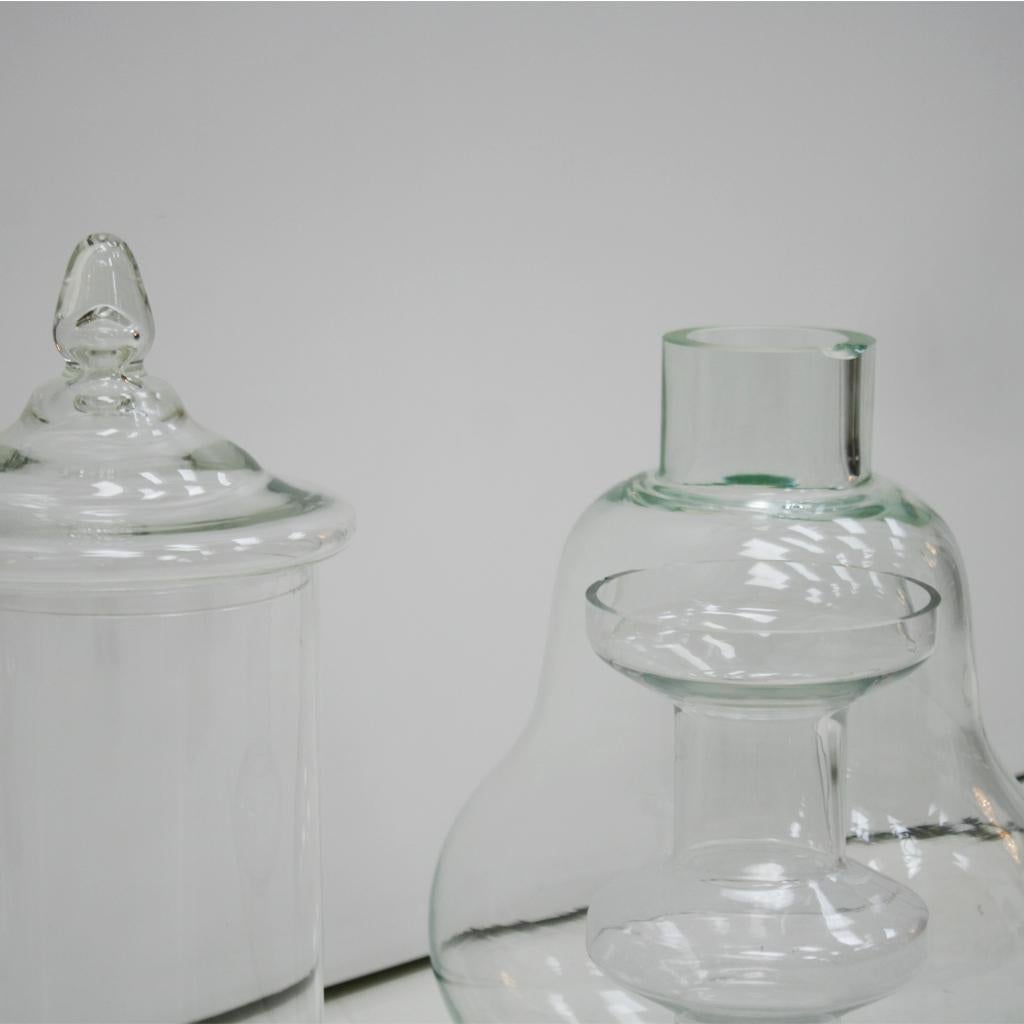 Vaso in vetro austriaco modellato della metà del secolo scorso in vendita 2
