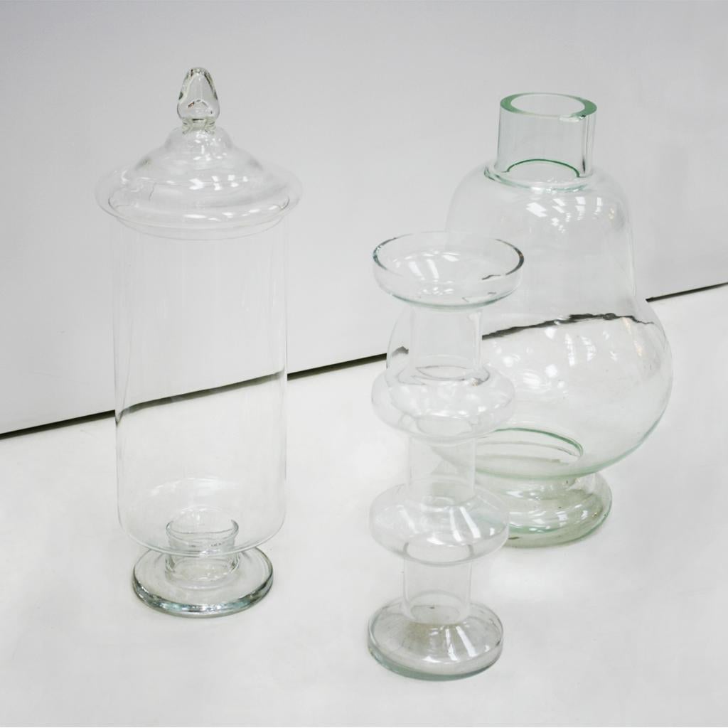 Vaso in vetro austriaco modellato della metà del secolo scorso in vendita 3