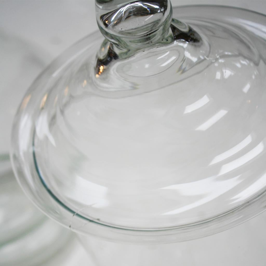 Mid-Century Modern Molded Austrian Glass Vase For Sale 3
