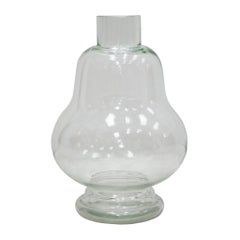 Mid-Century Modern Hand-Carved Glass Vase, France, 58cm