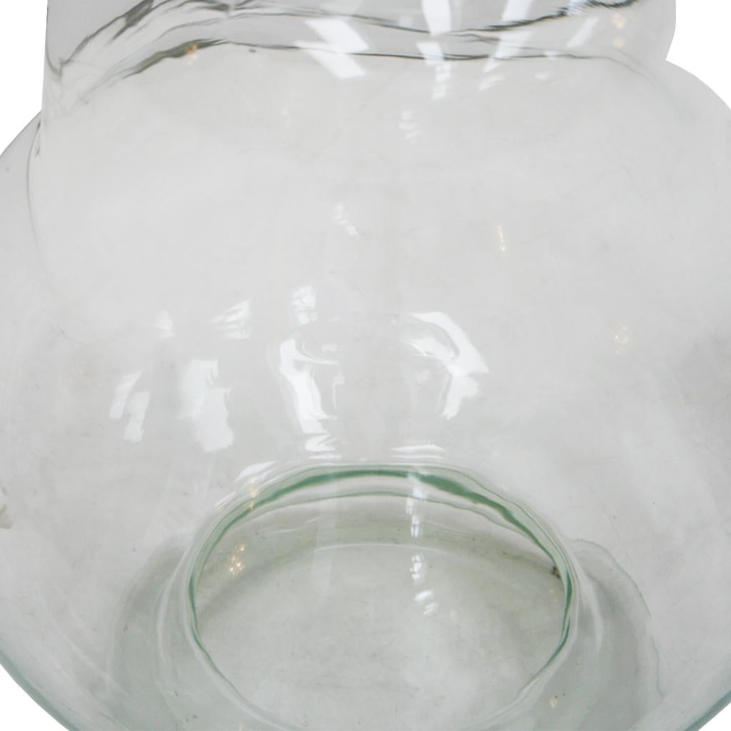 20th Century Mid-Century Modern Molded French Glass Vase For Sale