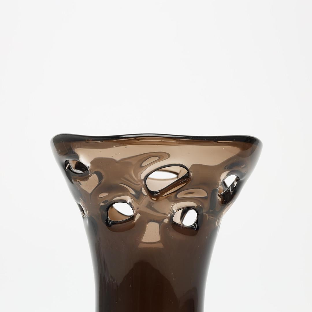 Mid-century Modern Mona Morales-Schildt Crystal Vase In Good Condition For Sale In Madrid, ES