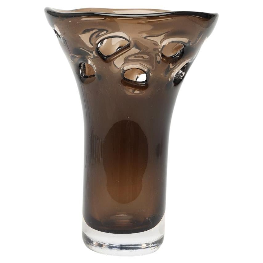 Vase Mona Morales-Schildt en cristal moderne du milieu du siècle dernier en vente