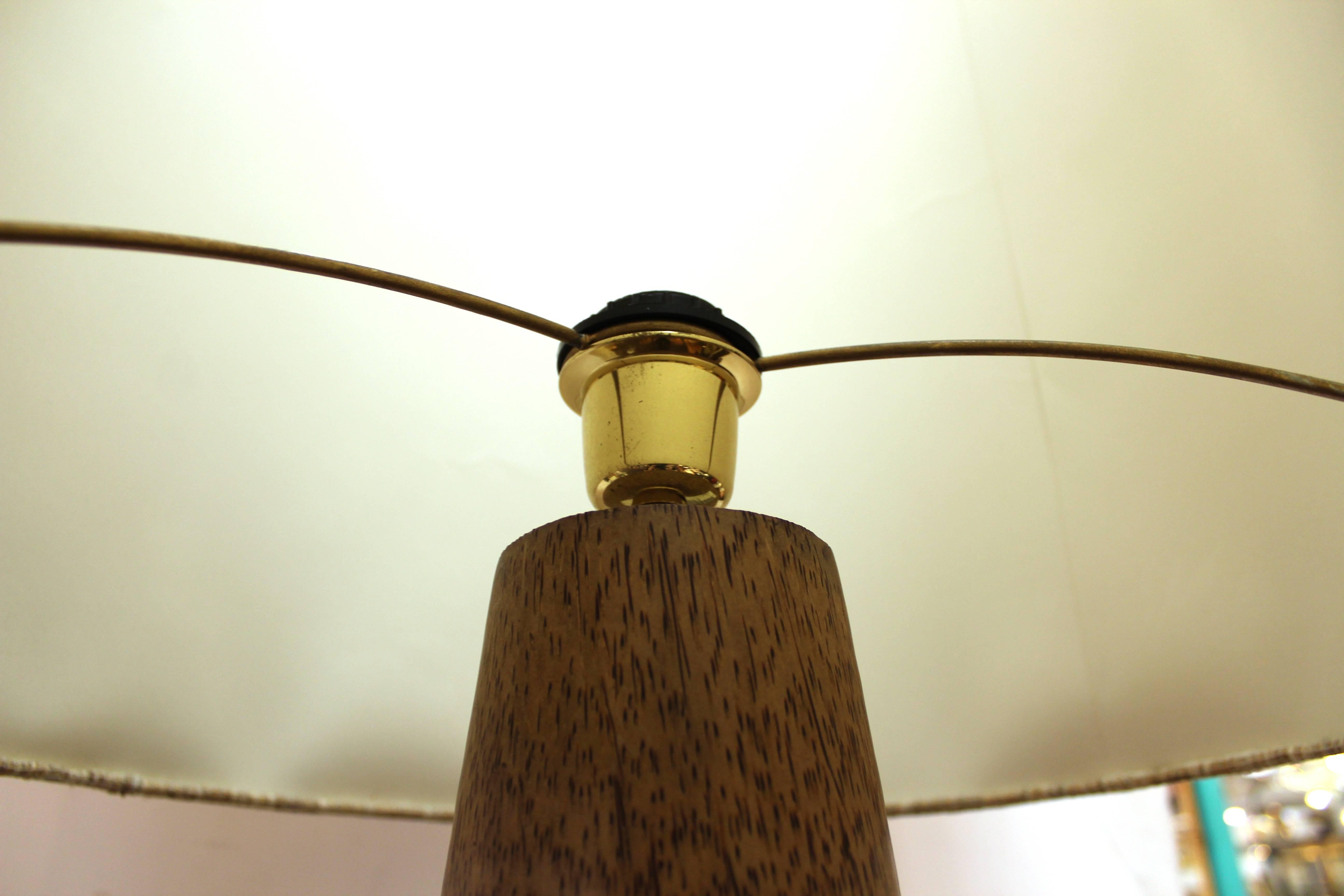 Mid-Century Modern Monumental Floor Lamp with Large Shade 2
