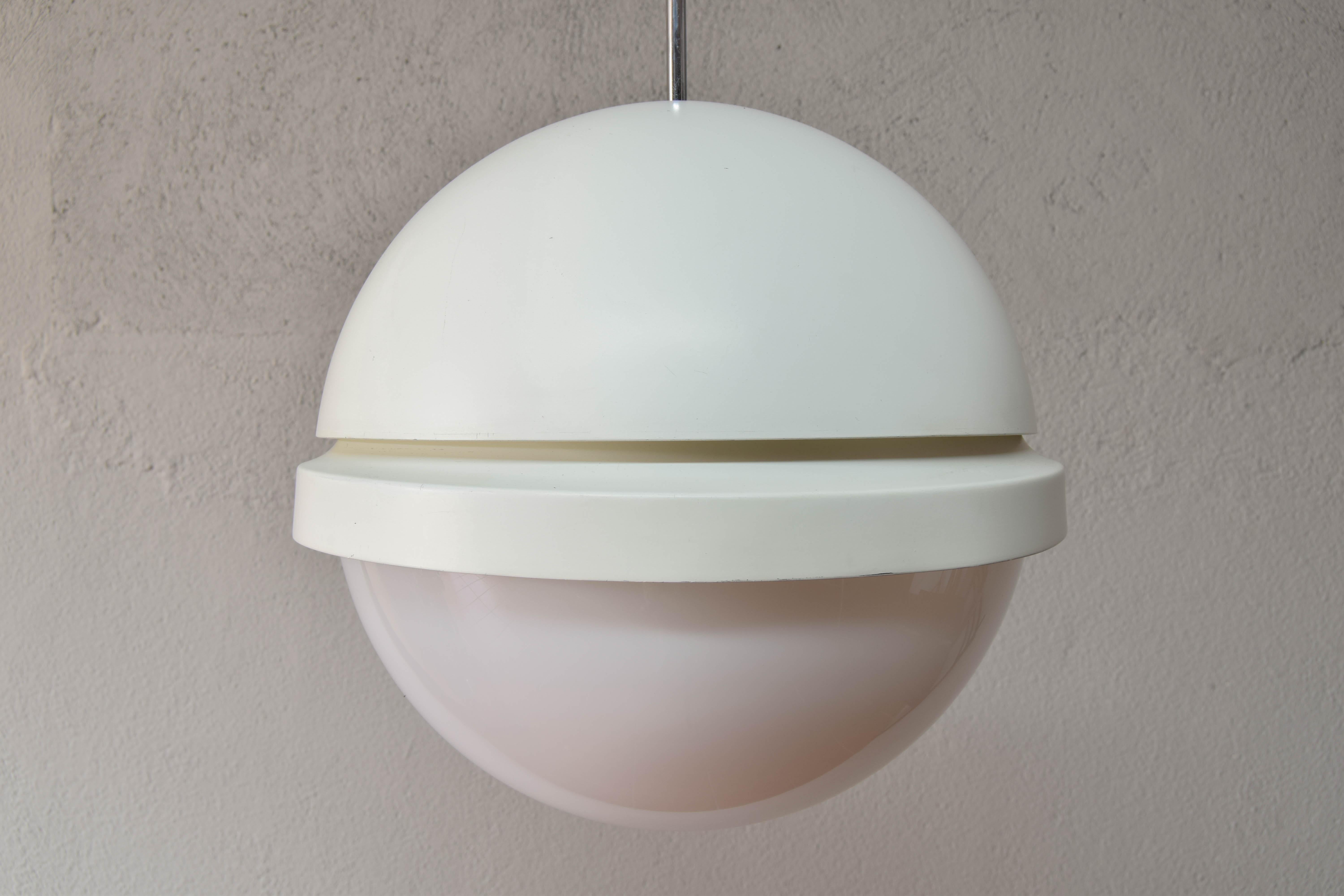 Spanish Mid-Century Modern Moon Ceiling Lamp by Andre Ricard for Metalarte Spain, 70s