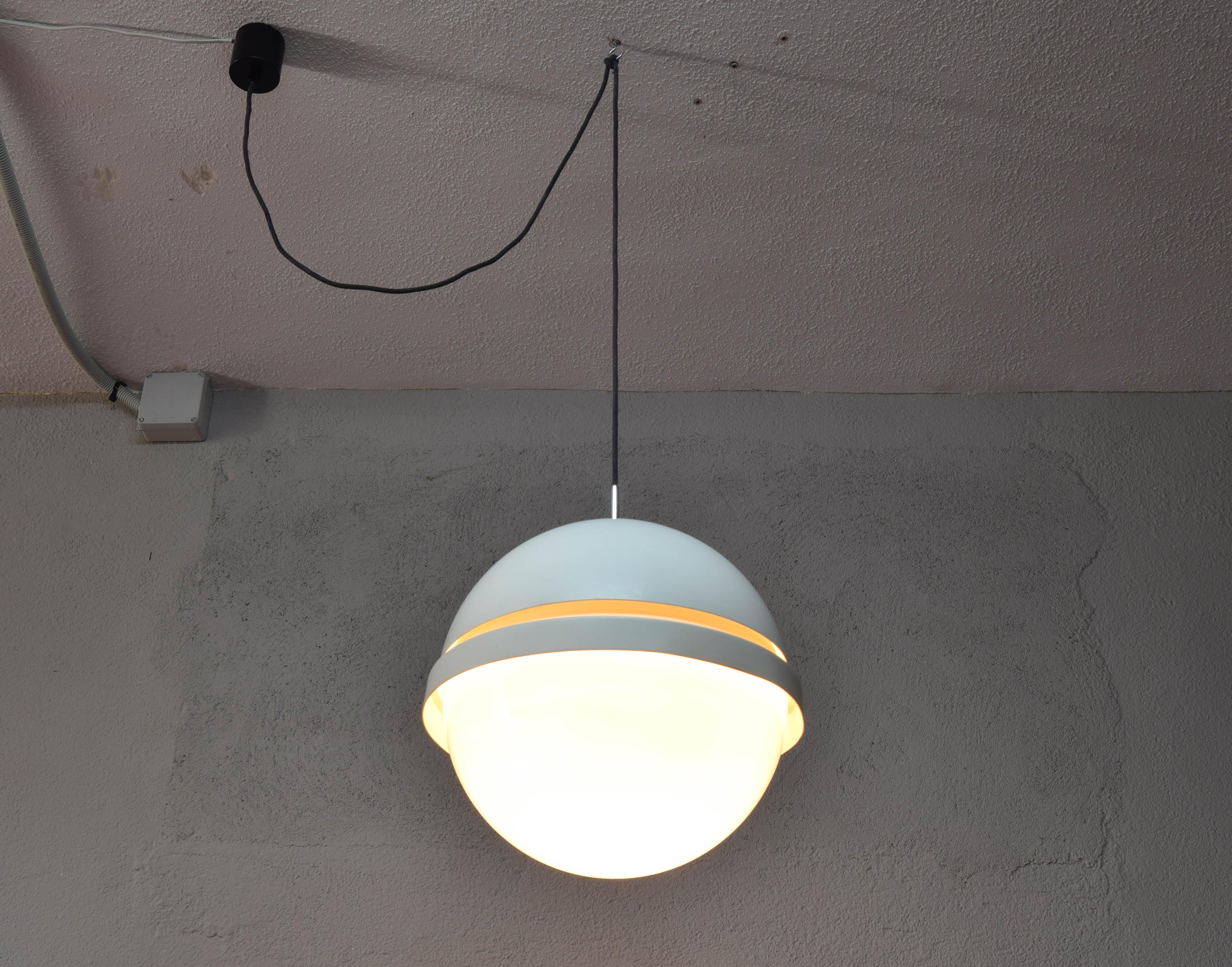 Late 20th Century Mid-Century Modern Moon Ceiling Lamp by Andre Ricard for Metalarte Spain, 70s