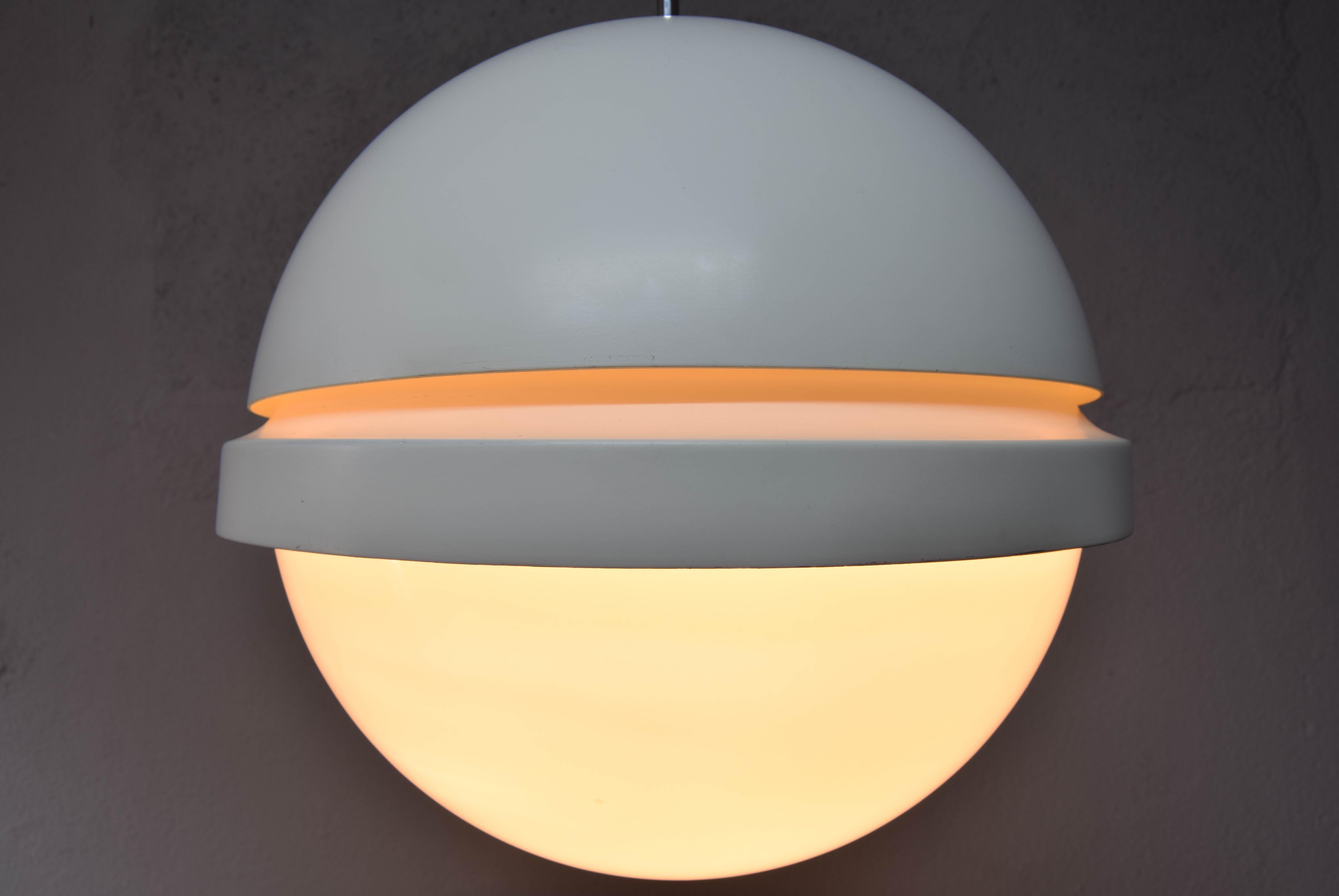 Mid-Century Modern Moon Ceiling Lamp by Andre Ricard for Metalarte Spain, 70s 1