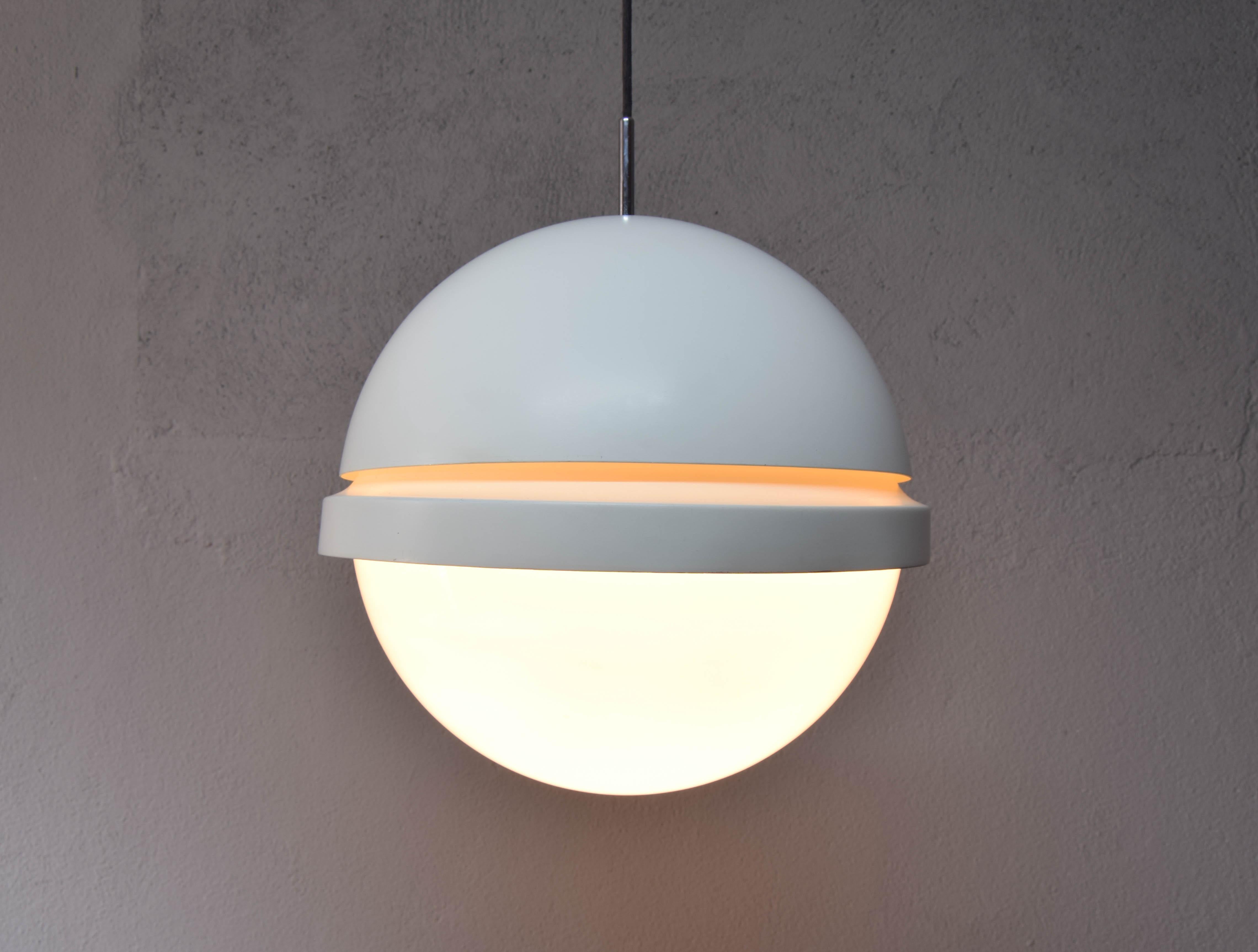 Mid-Century Modern Moon Ceiling Lamp by Andre Ricard for Metalarte Spain, 70s 2