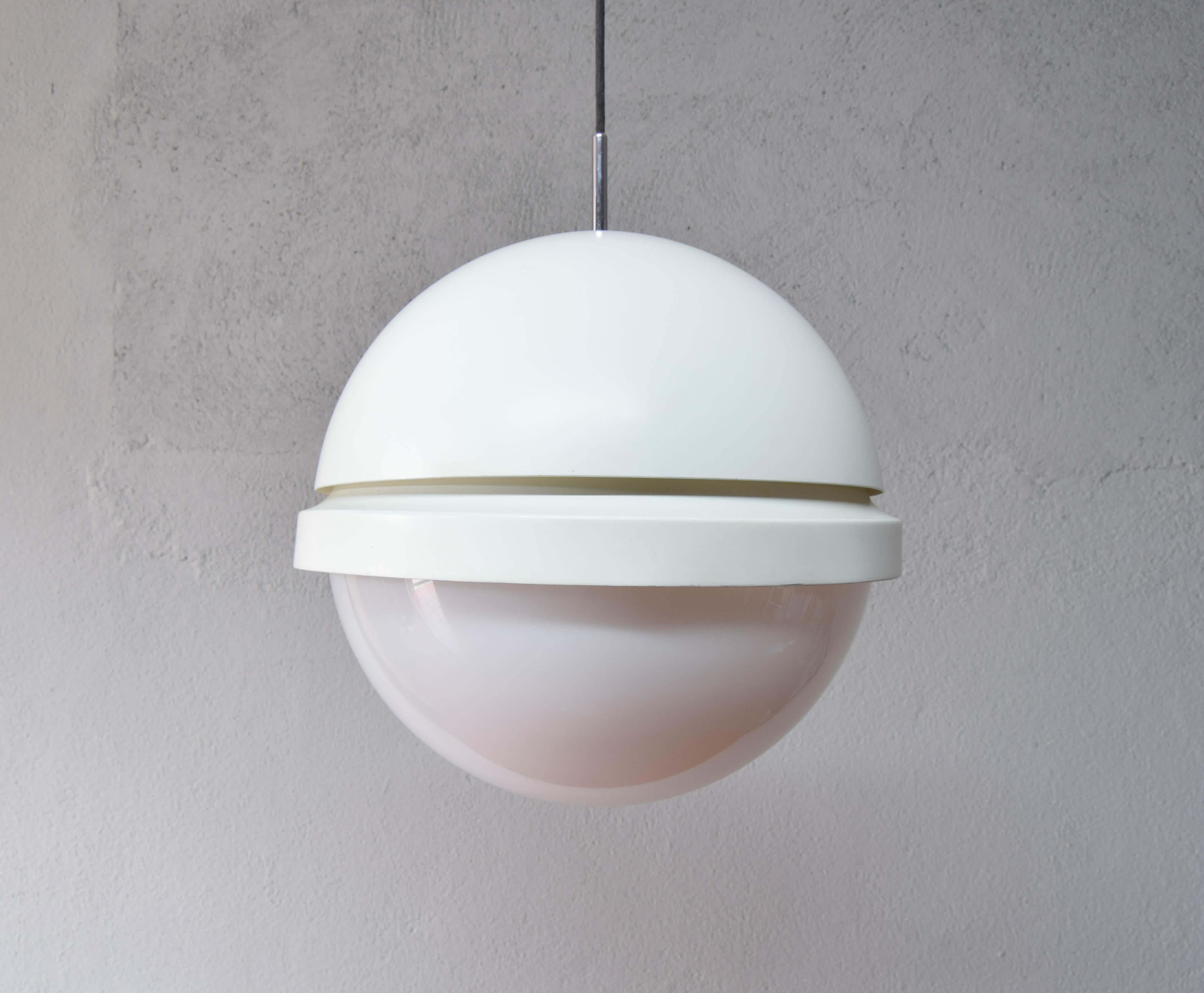 Mid-Century Modern Moon Ceiling Lamp by Andre Ricard for Metalarte Spain, 70s 3