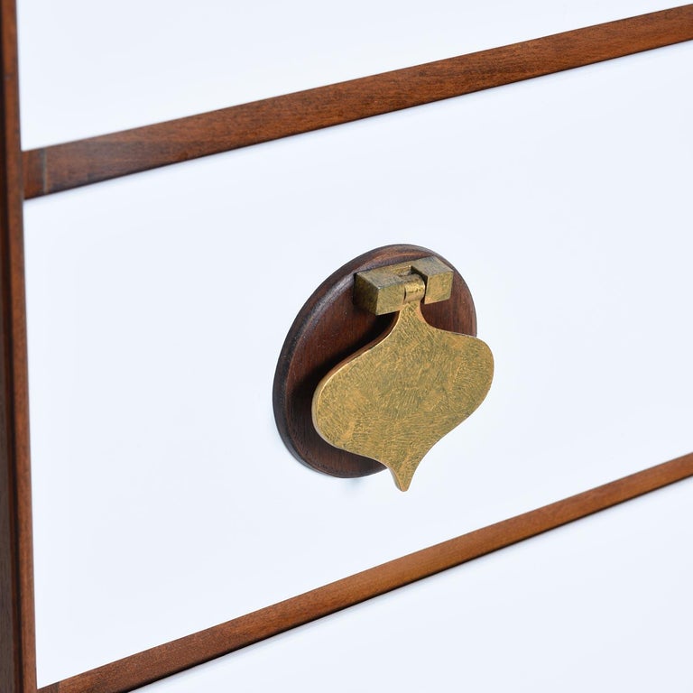 Mid-Century Modern Moroccan Style Brass Spade Pull Bedroom ...