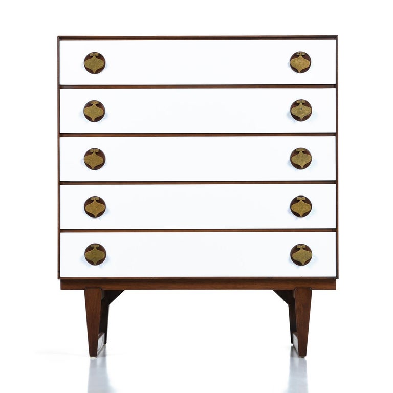 Mid-Century Modern Moroccan Style Brass Spade Pull Bedroom ...