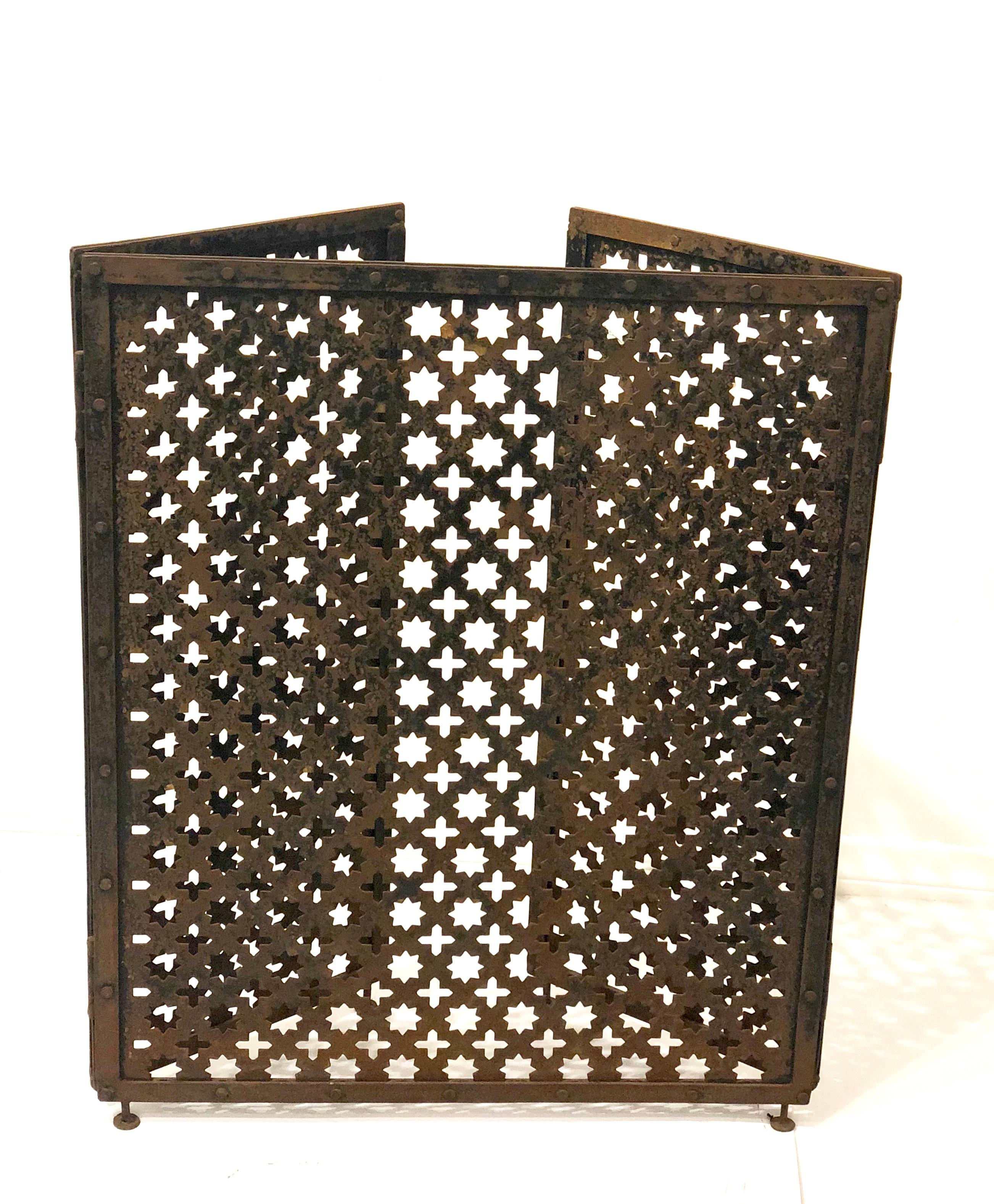 moroccan fireplace screen