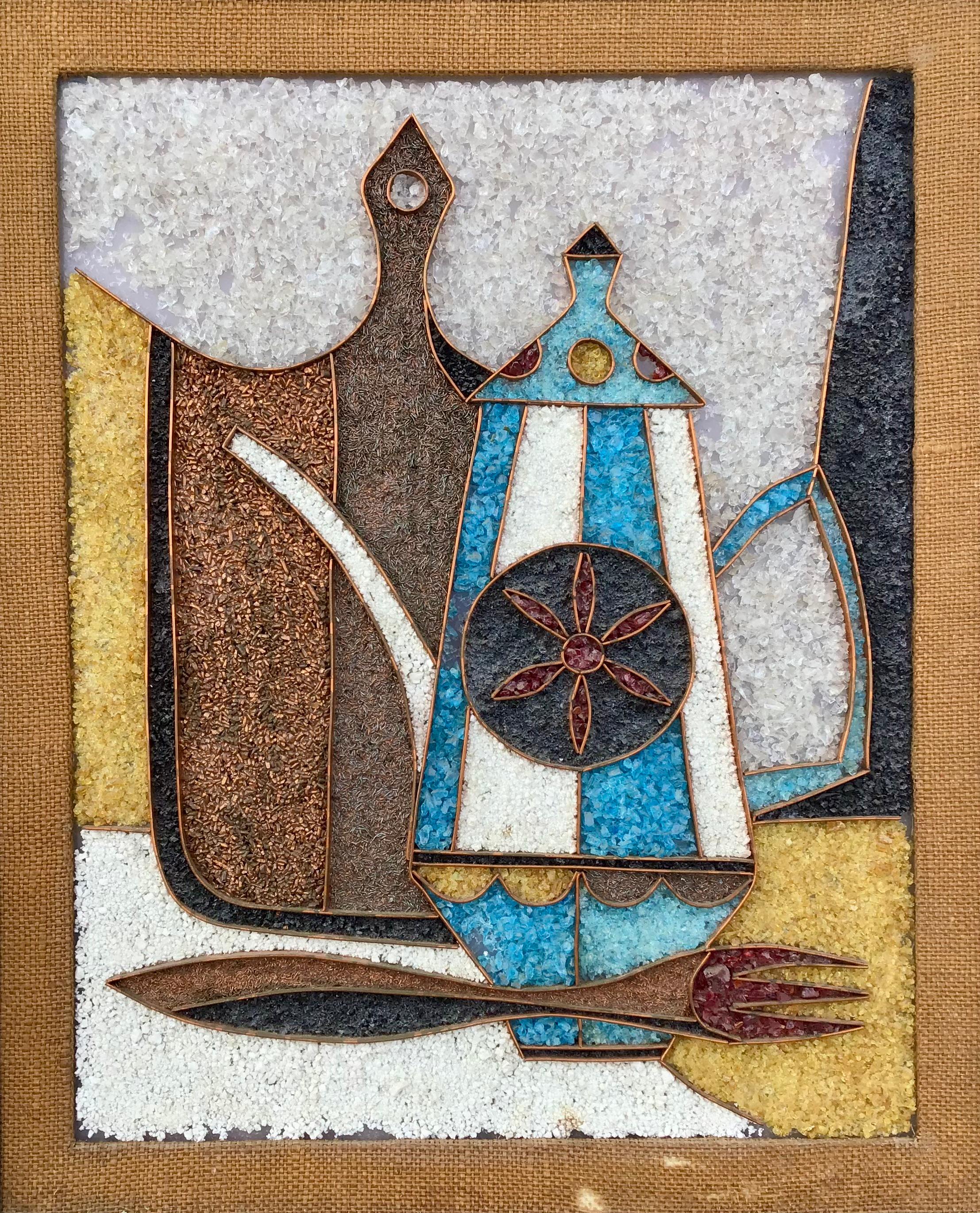 American Mid-Century Modern Mosaic Artwork Circa 1960s For Sale