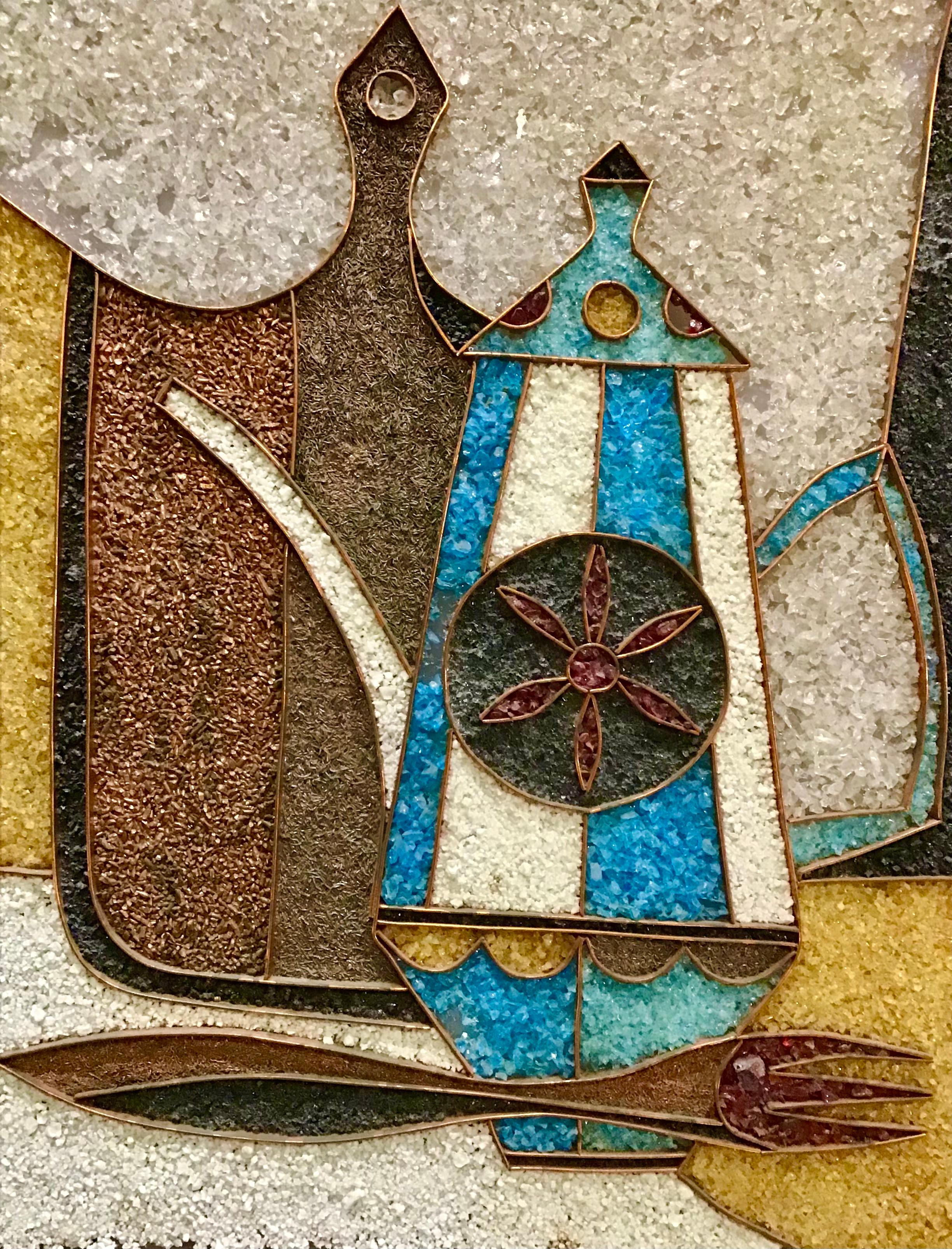 Mid-Century Modern Mosaic Artwork Circa 1960s For Sale 1