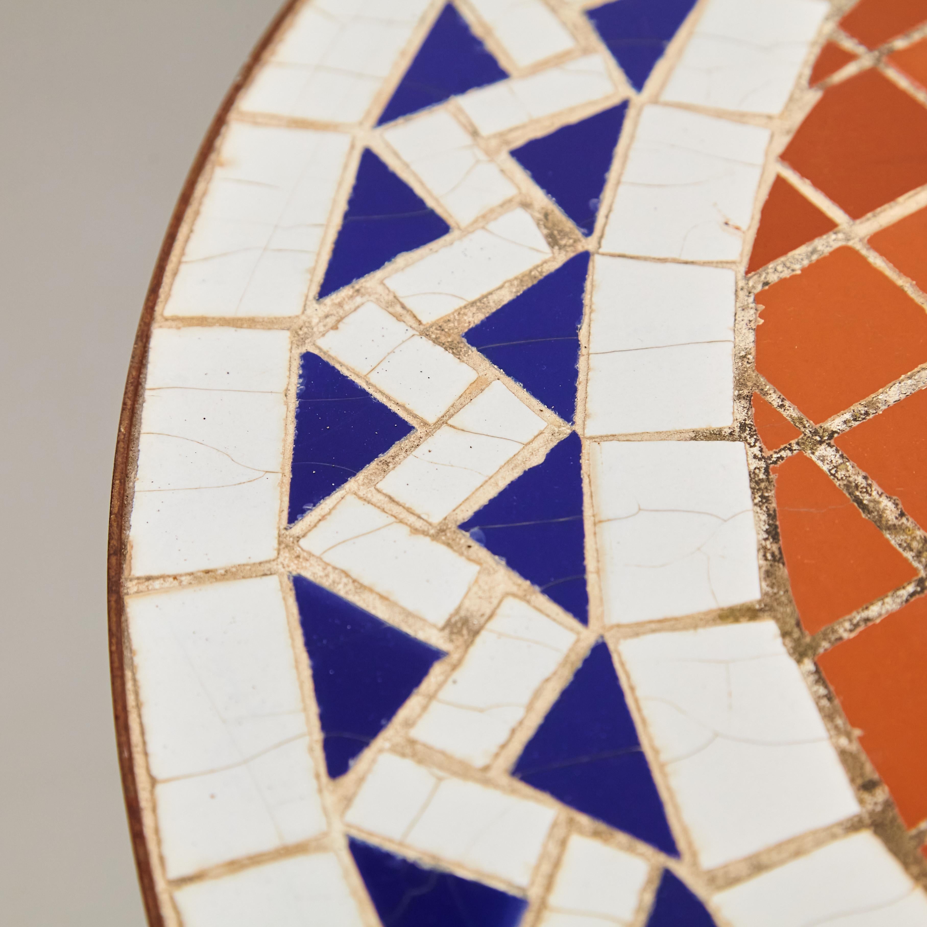 Mid-Century Modern Mosaic Bistrot French Coffee Table, circa 1960 9