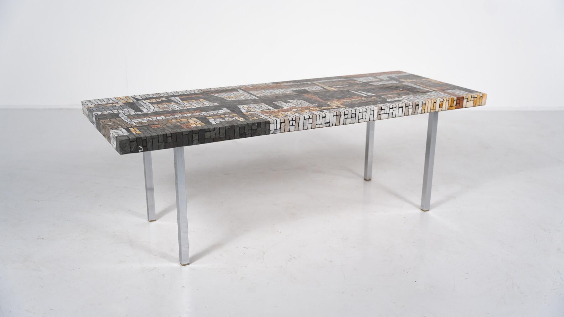 Mid-Century Modern Mosaic Coffee Table, 1970s 7