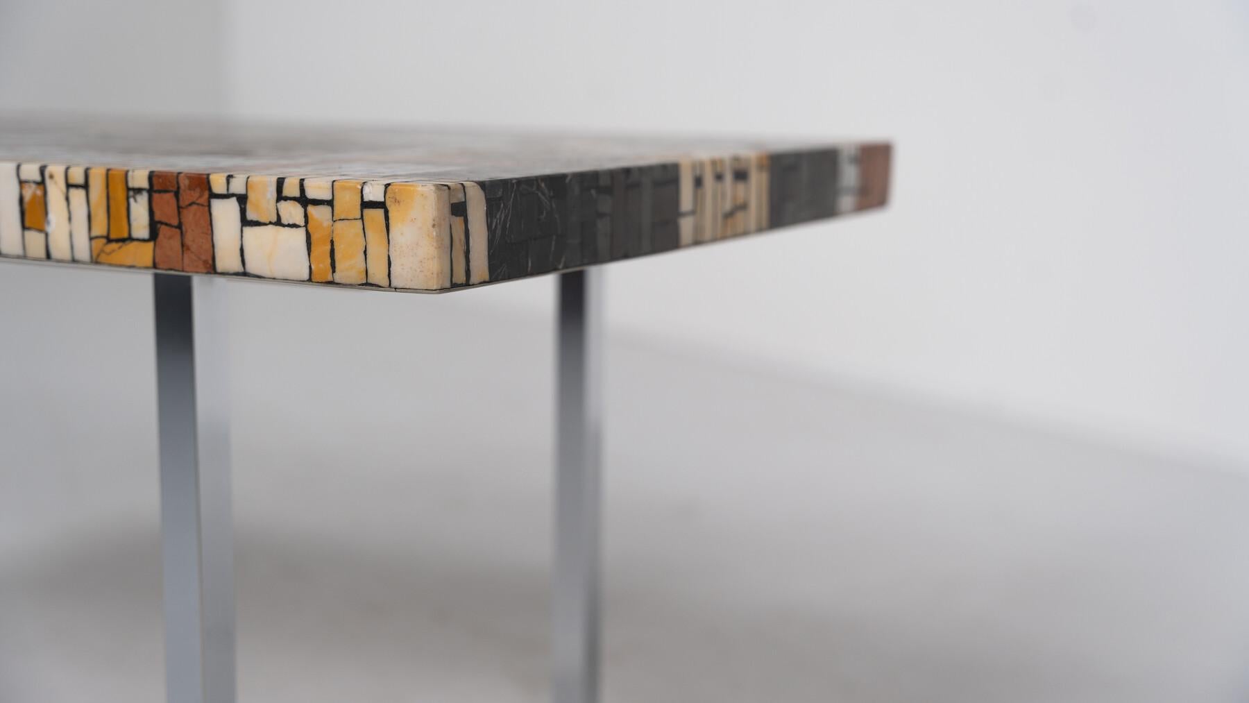 Mid-Century Modern Mosaic Coffee Table, 1970s 10