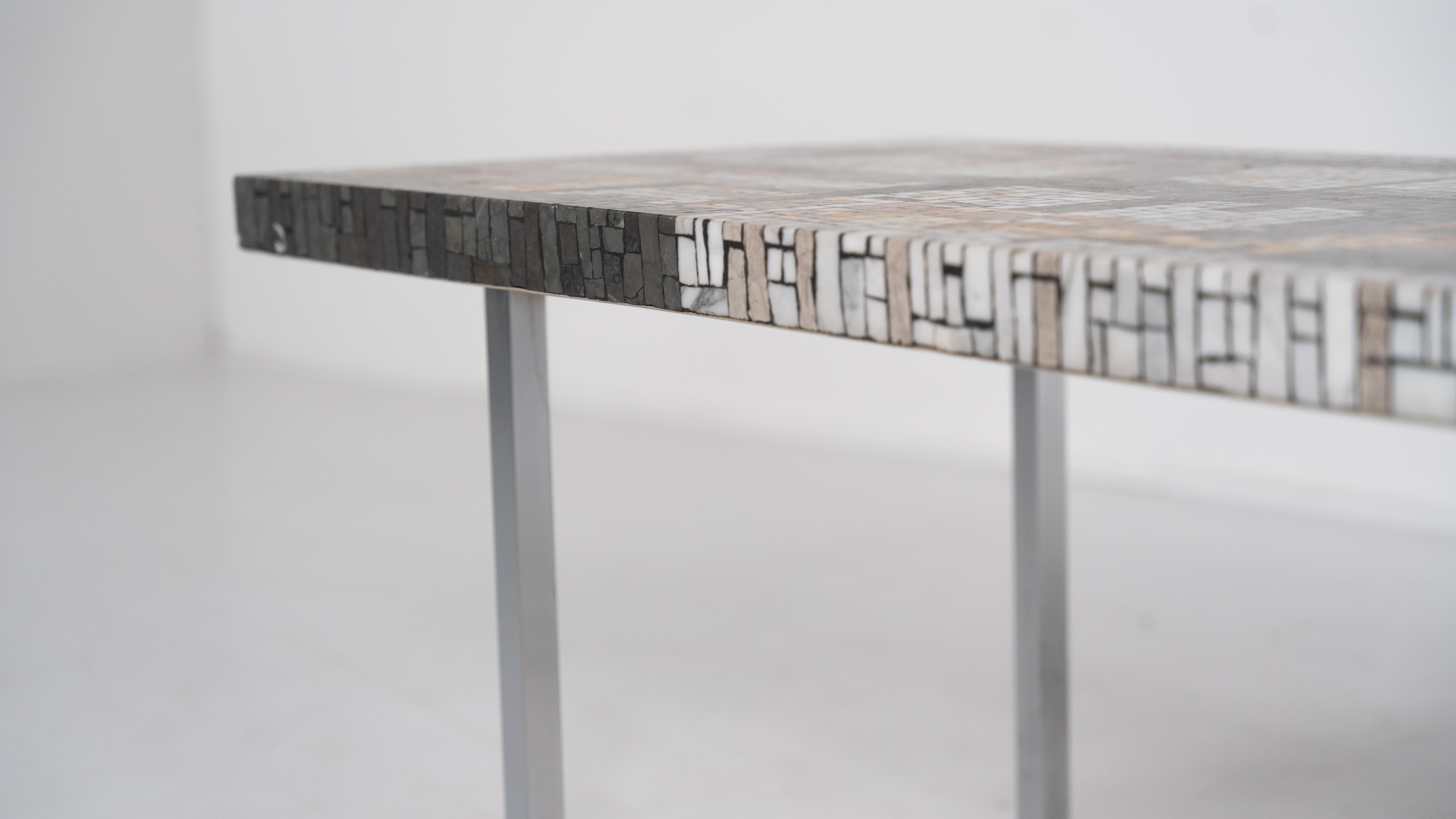 Mid-Century Modern Mosaic Coffee Table, 1970s For Sale 11
