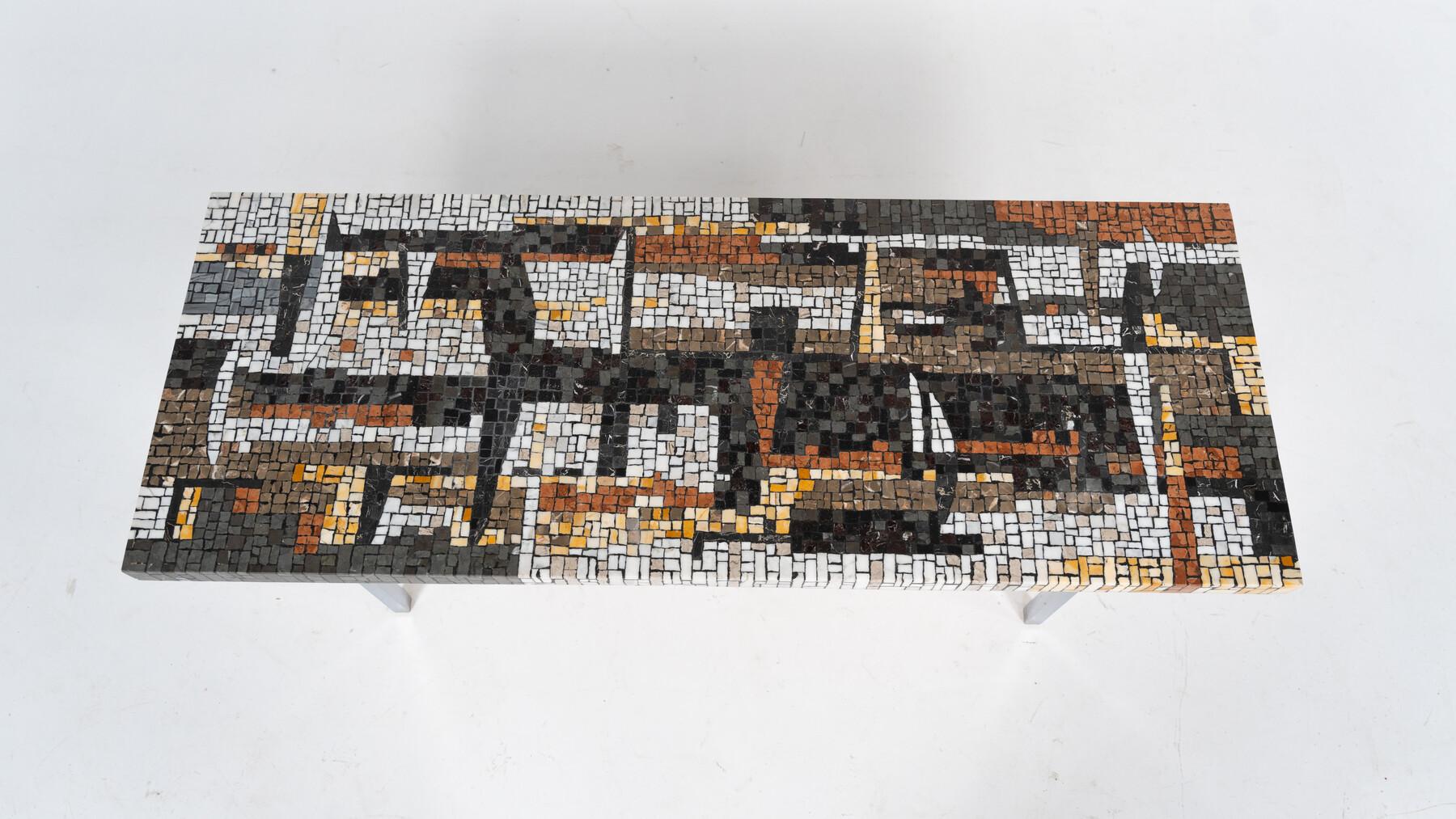 Mid-Century Modern Mosaic Coffee Table, 1970s 12