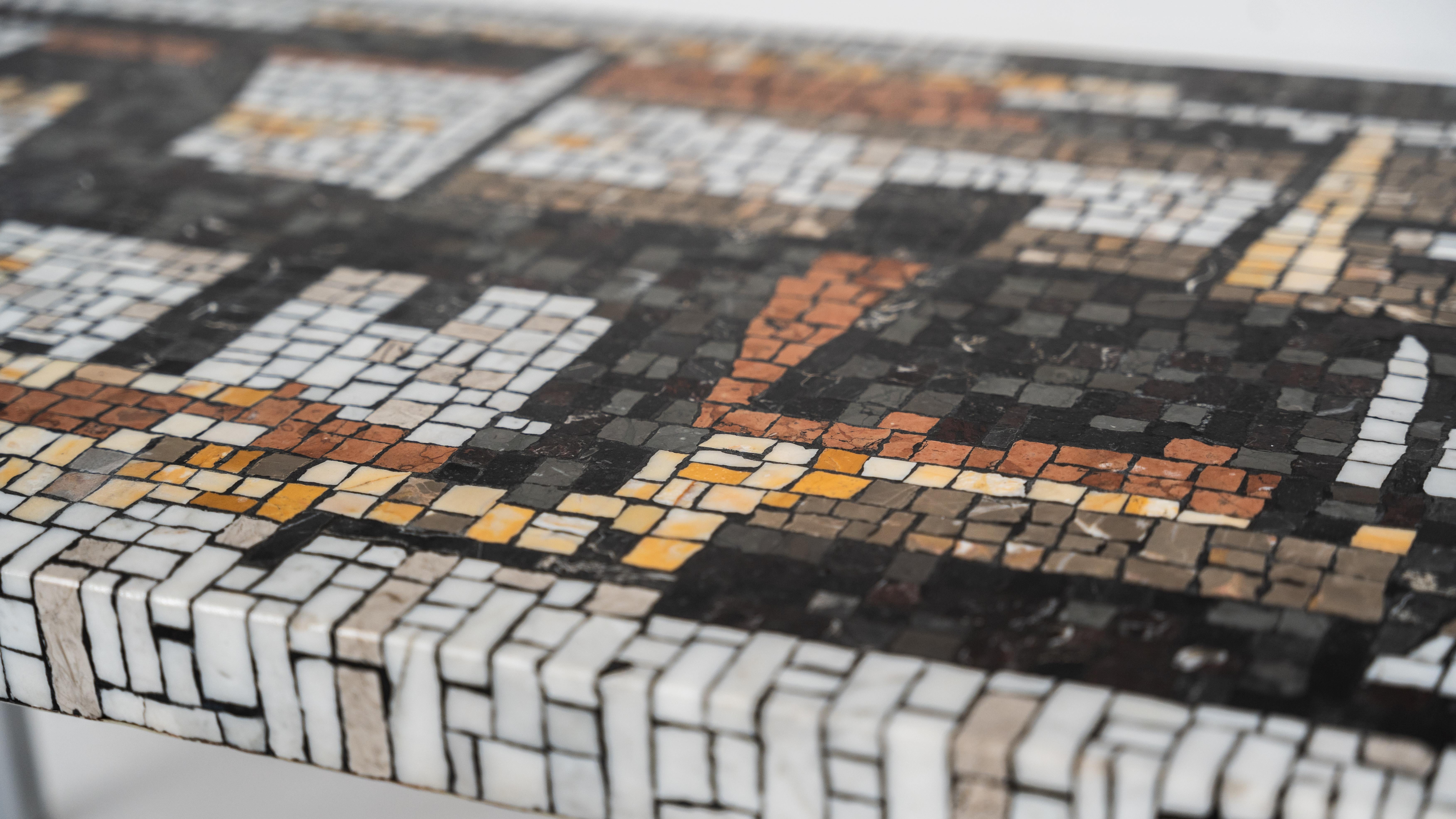Mid-Century Modern Mosaic Coffee Table, 1970s For Sale 3