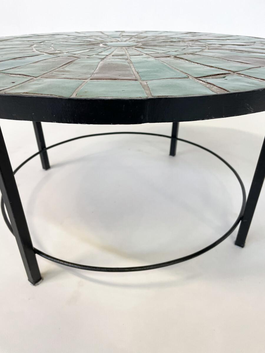 Mid-20th Century Mid-Century Modern Mosaic Coffee Table by Rogier Vandeweghe for Amphora, Belgium For Sale