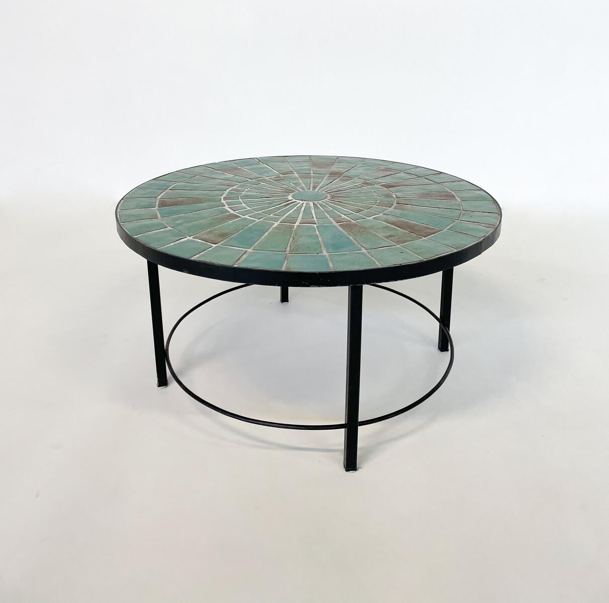 Ceramic Mid-Century Modern Mosaic Coffee Table by Rogier Vandeweghe for Amphora, Belgium For Sale