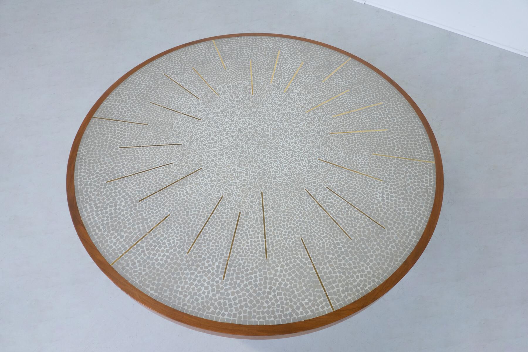 Mid-Century Modern Mosaic Coffee Table, Germany, 1970s For Sale 6