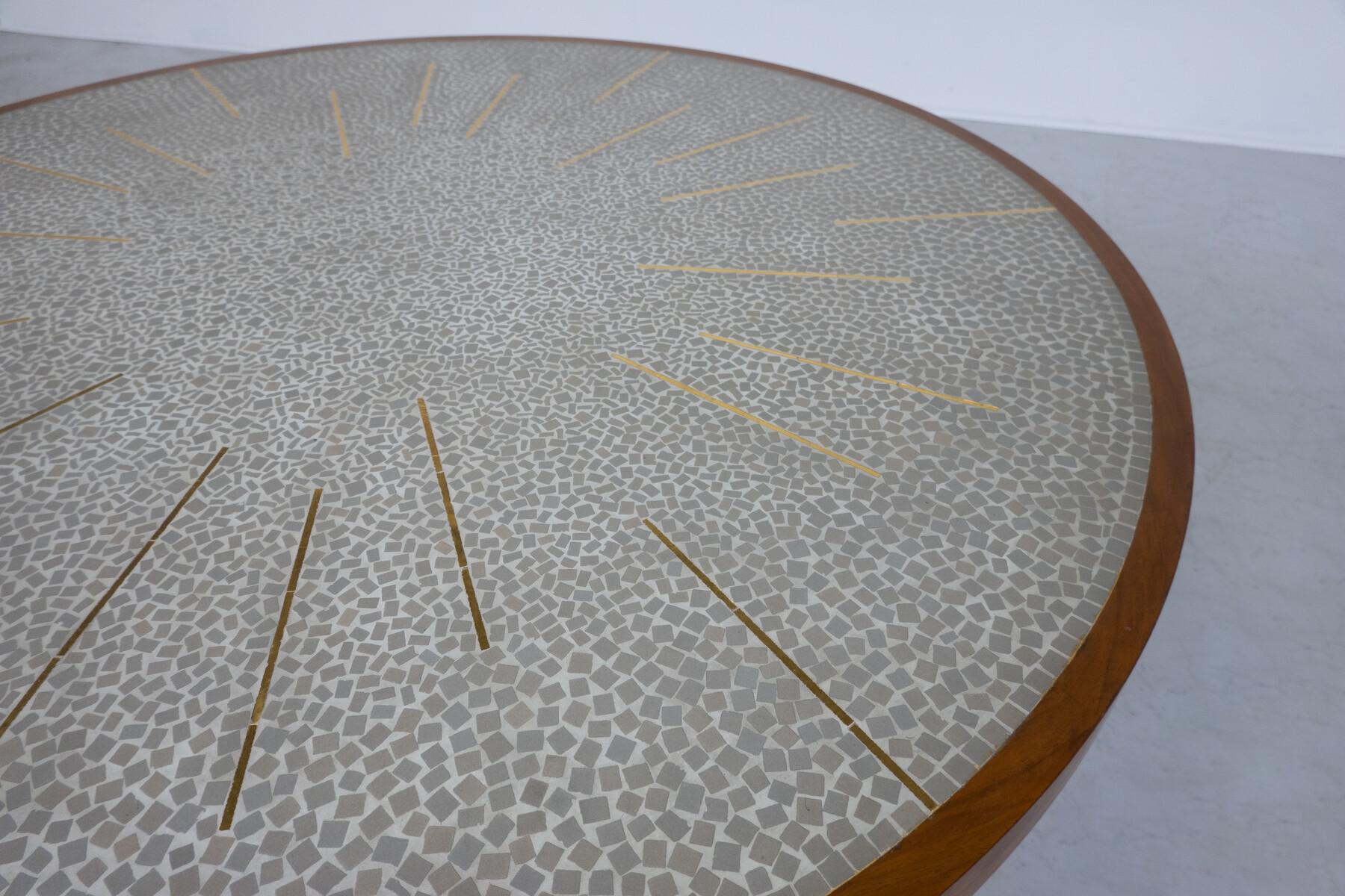 Mid-Century Modern Mosaic Coffee Table, Germany, 1970s For Sale 7