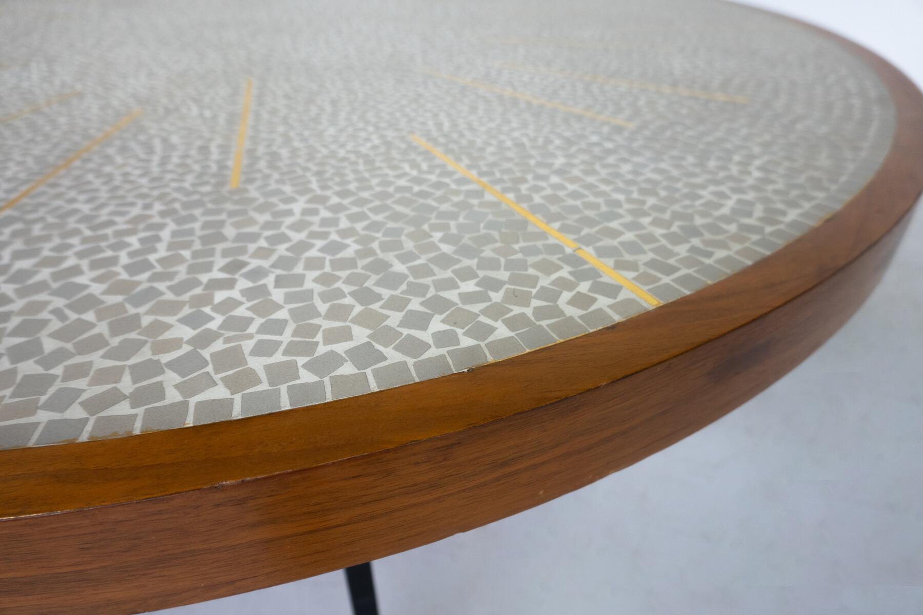 Mid-Century Modern Mosaic Coffee Table, Germany, 1970s For Sale 1