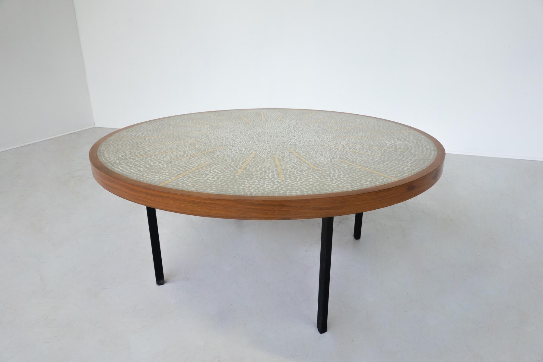 Mid-Century Modern Mosaic Coffee Table, Germany, 1970s For Sale 3