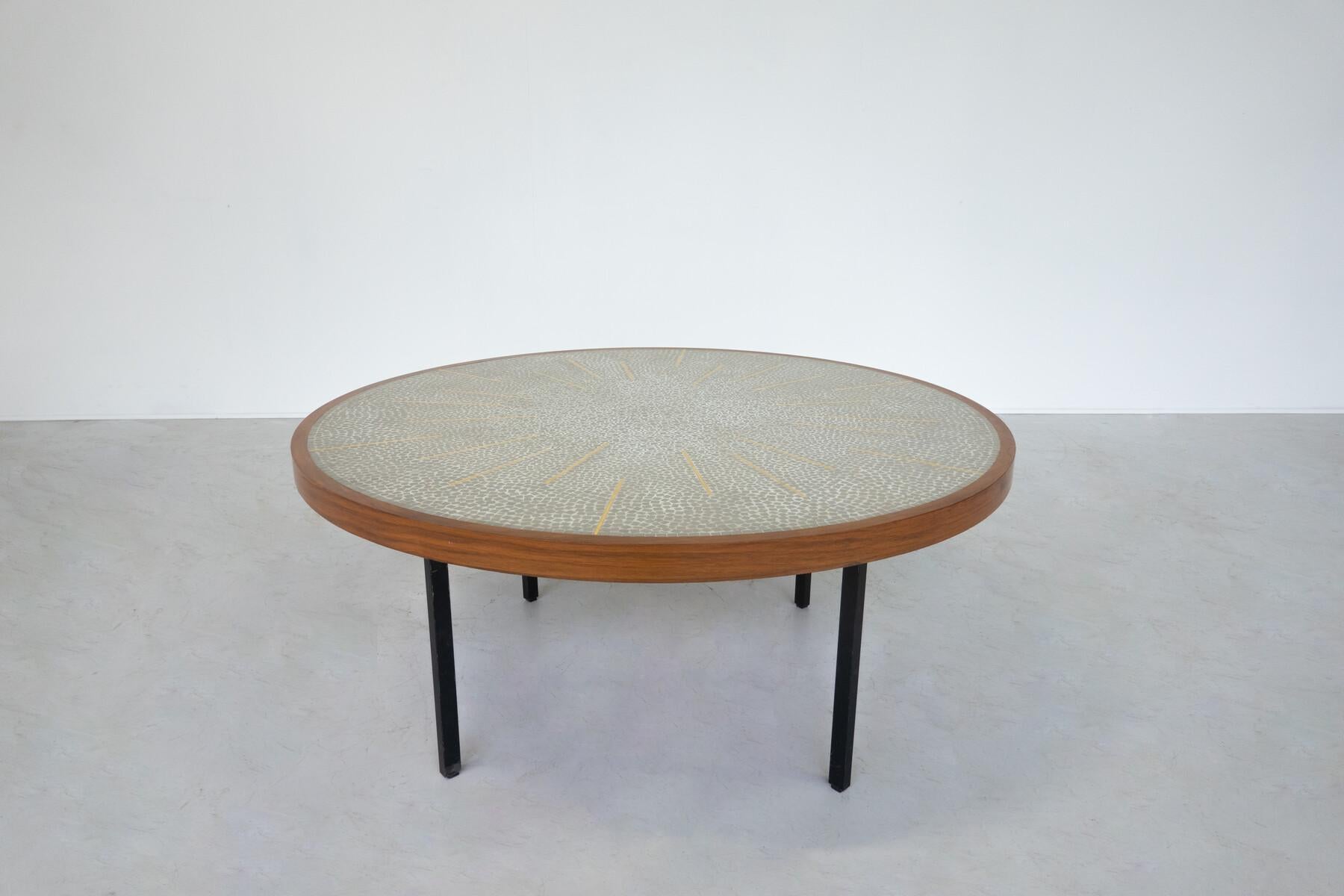 Mid-Century Modern Mosaic Coffee Table, Germany, 1970s For Sale 4