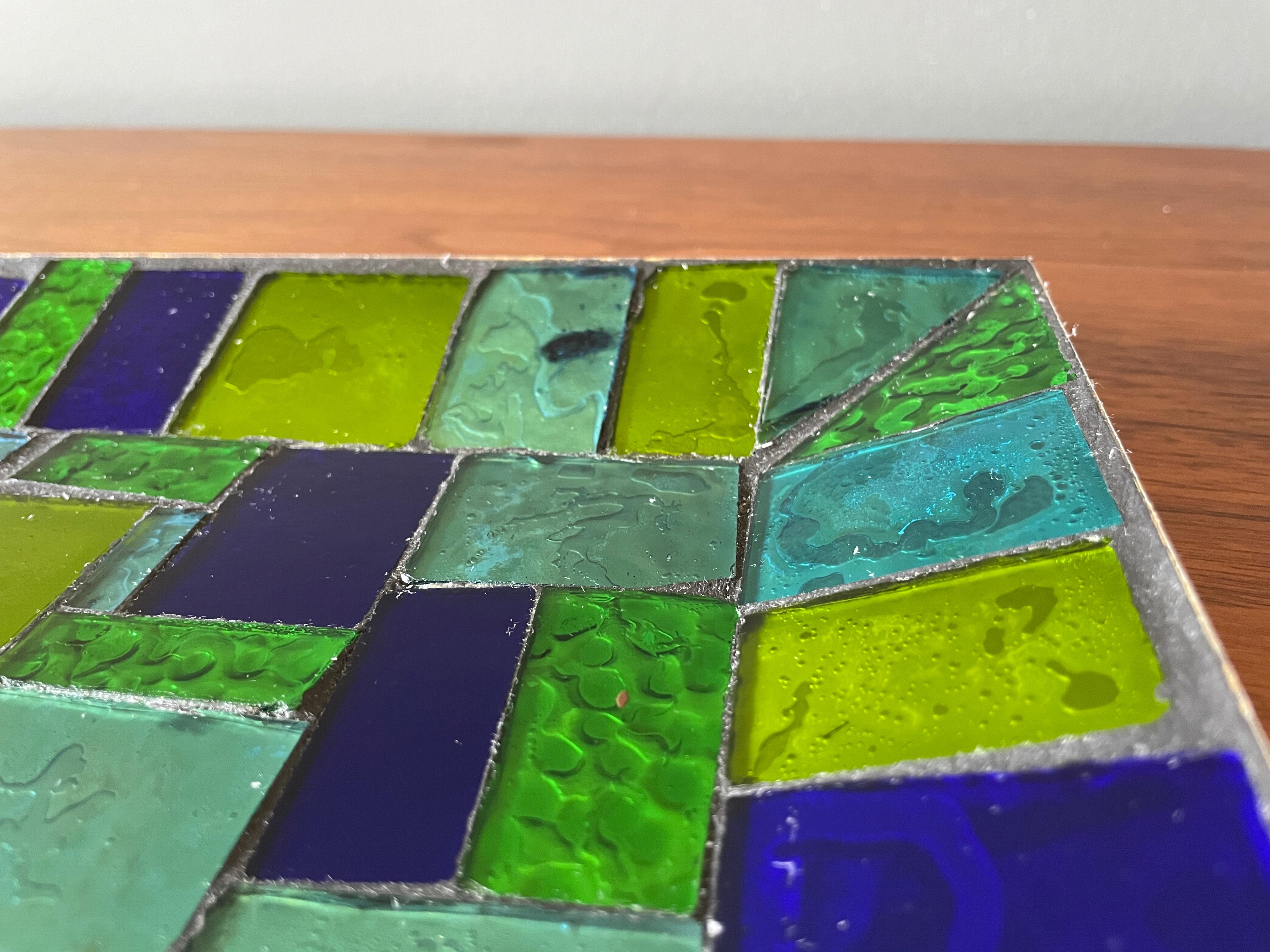 Mid-Century Modern Mosaic Tile Tray by Georges Briard In Good Condition In Costa Mesa, CA
