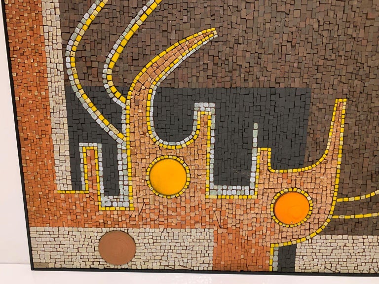 MidCentury Modern Mosaic Tile Wall Plaque by Raymond Gallucci at 1stDibs