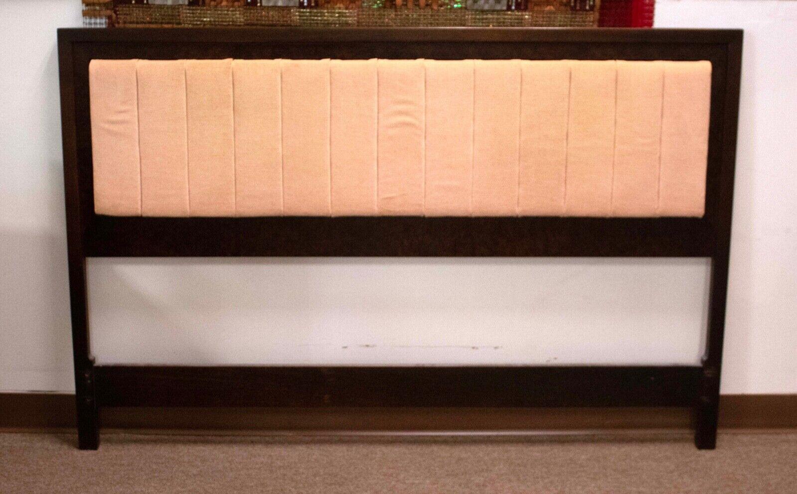 Mid-Century Modern Mid Century Modern Mount Airy Queen Padded Headboard For Sale