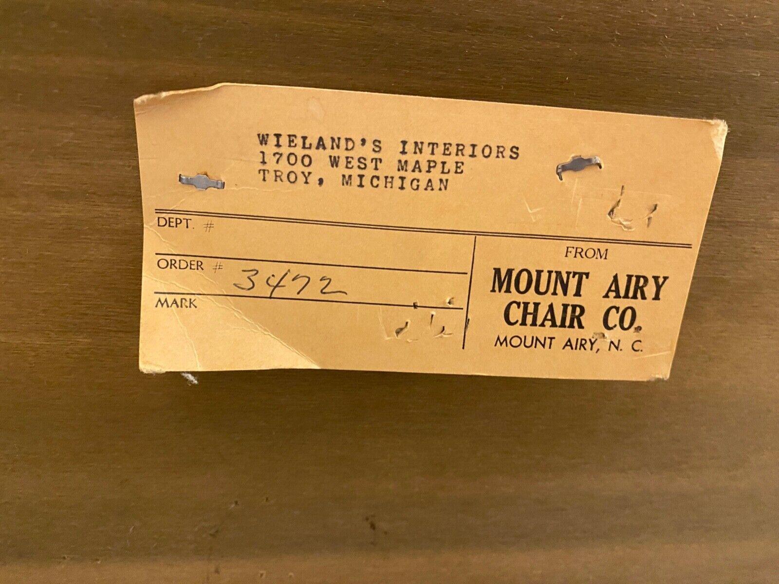 Mid Century Modern Mount Airy Walnut Hi-Boy Gentlemen Dresser Credenza 9