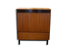 Mid Century Modern Mount Airy Walnut Hi-Boy Gentlemen Dresser Credenza
