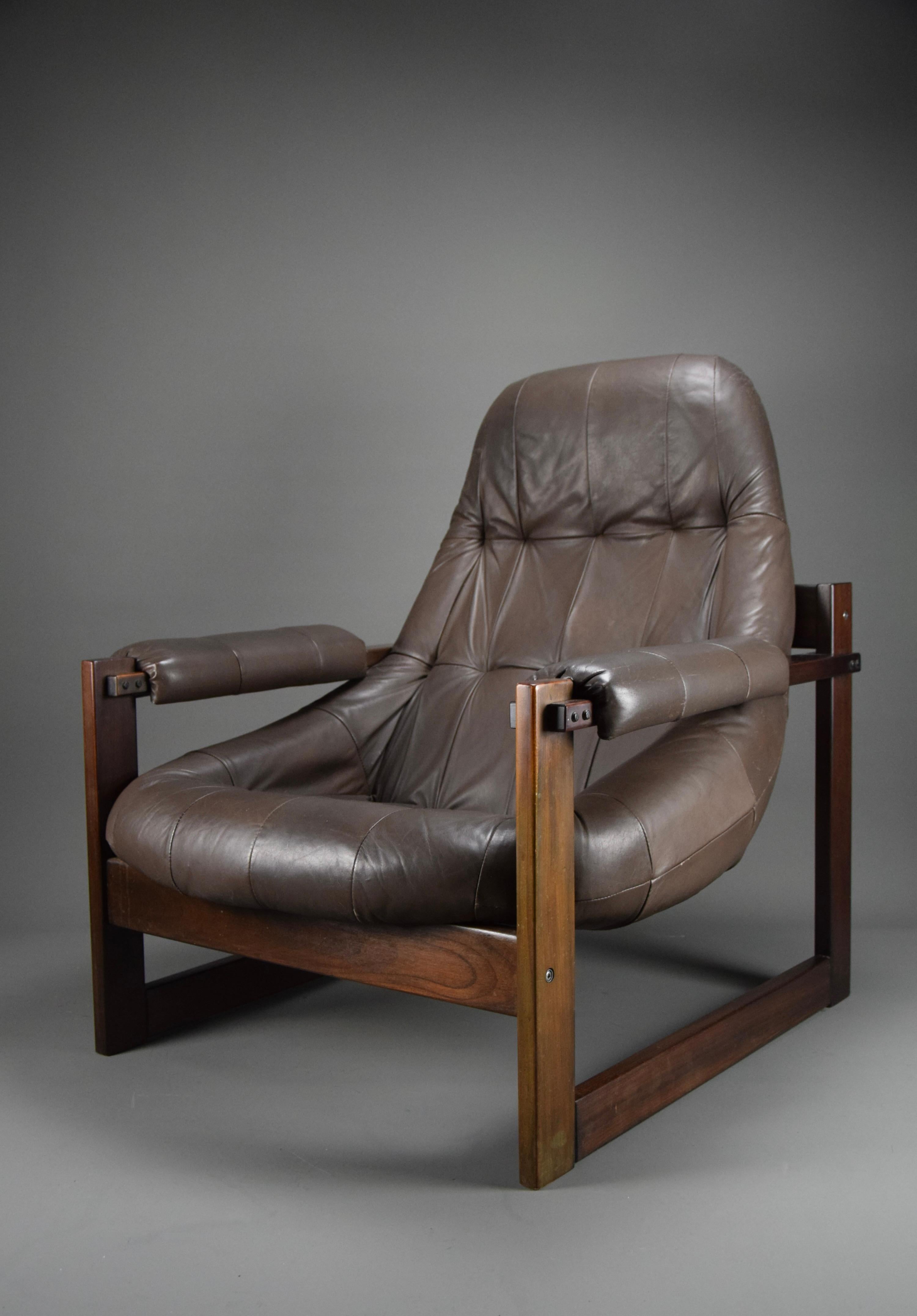 Mid-Century Modern MP-91 Lounge Chair by Percival Lafer For Sale 5