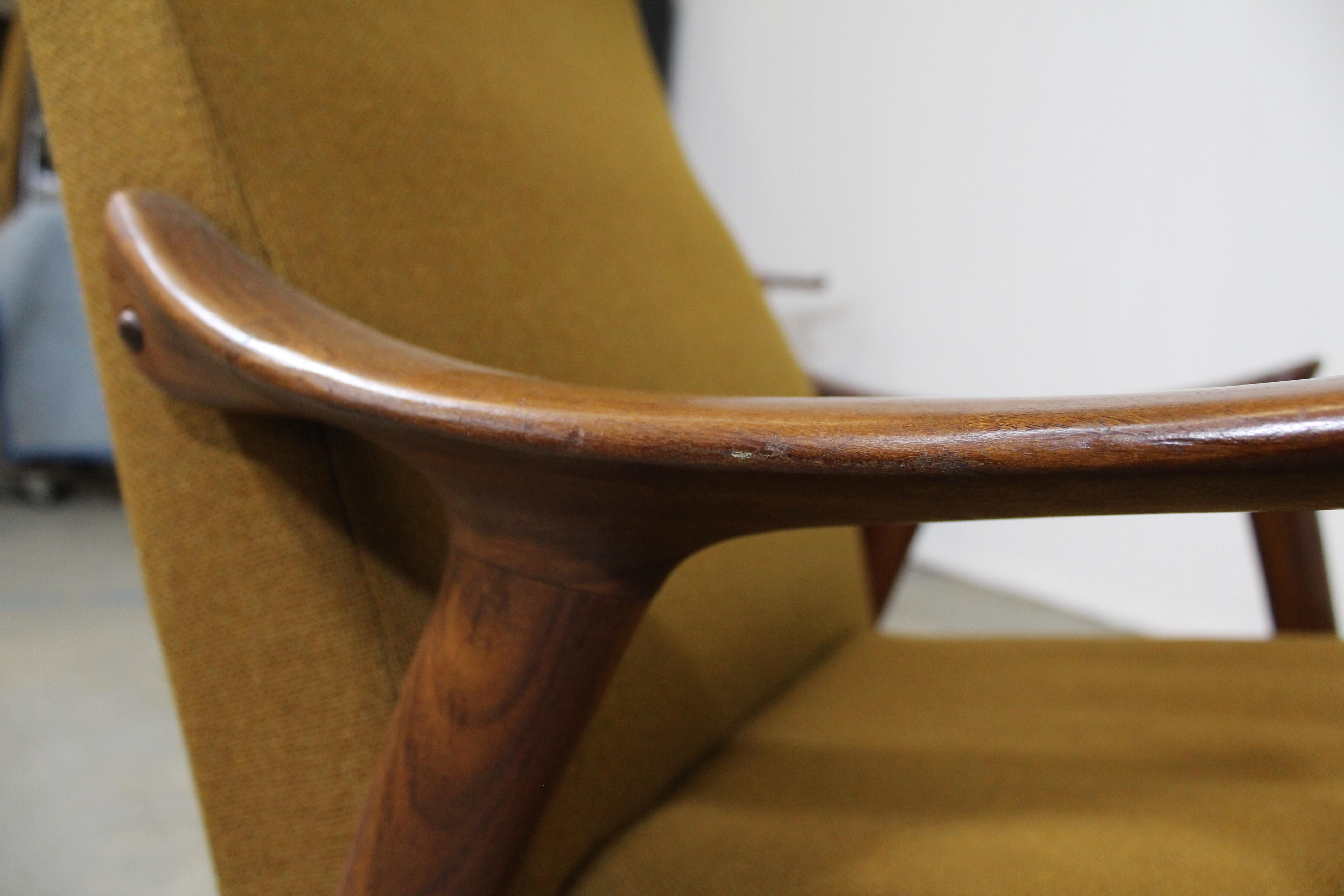 Mid-Century Modern Møre Lenestol Fabrikk Klarinett Teak Lounge Chair 3