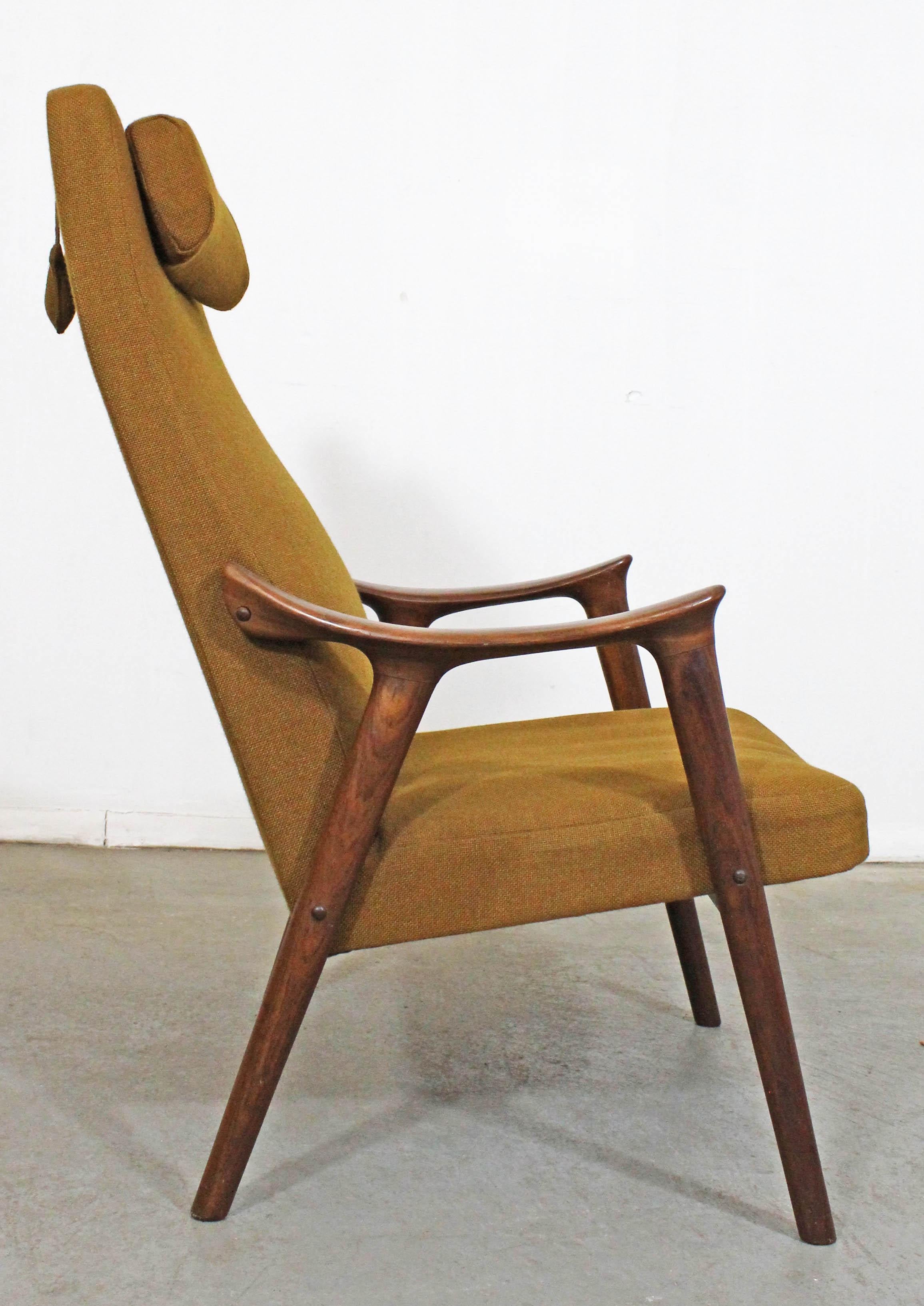 Scandinavo moderno Sedia da salotto in teak Møre Lenestol Fabrikk Klarinett, moderna di metà secolo in vendita