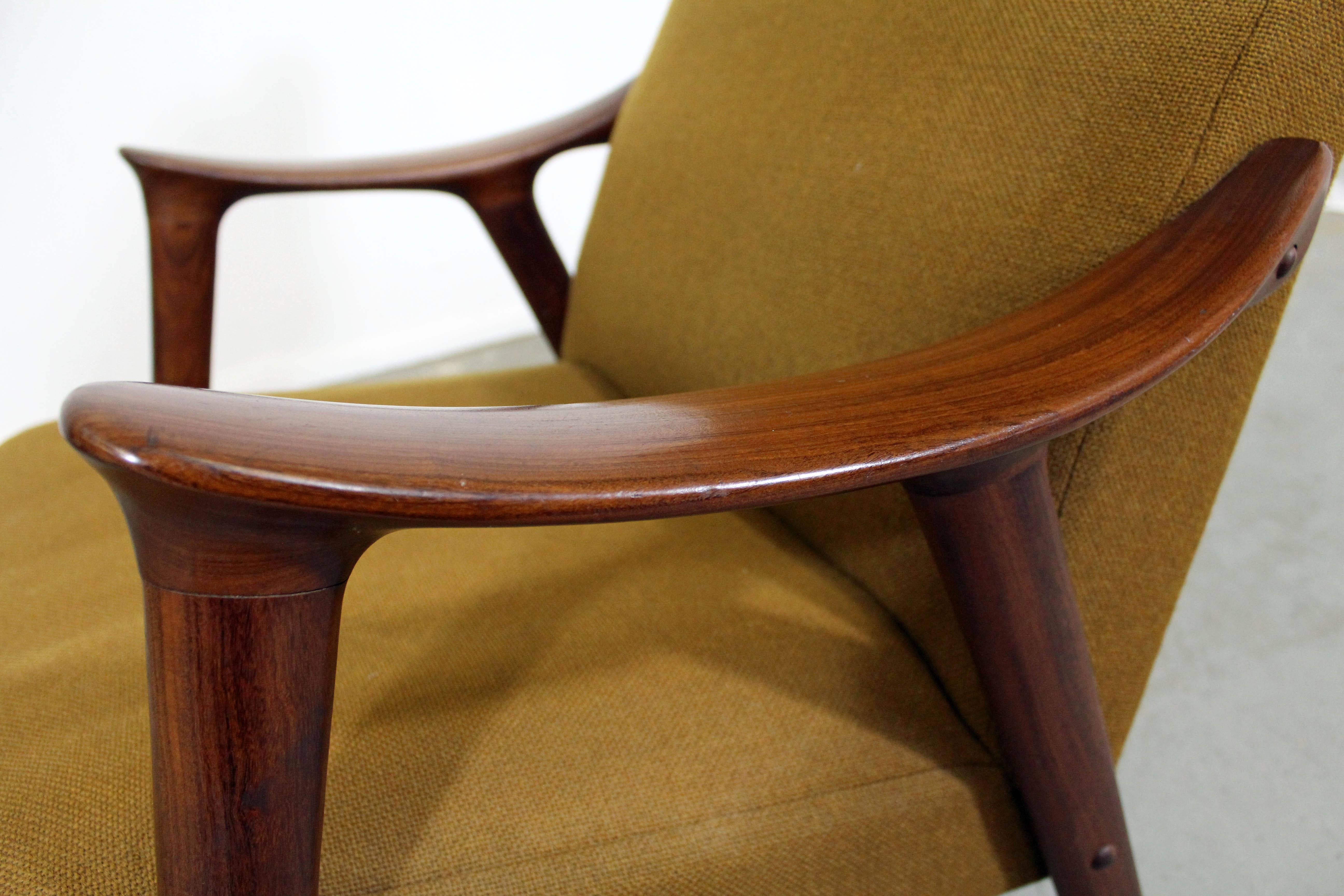 Mid-20th Century Mid-Century Modern Møre Lenestol Fabrikk Klarinett Teak Lounge Chair For Sale