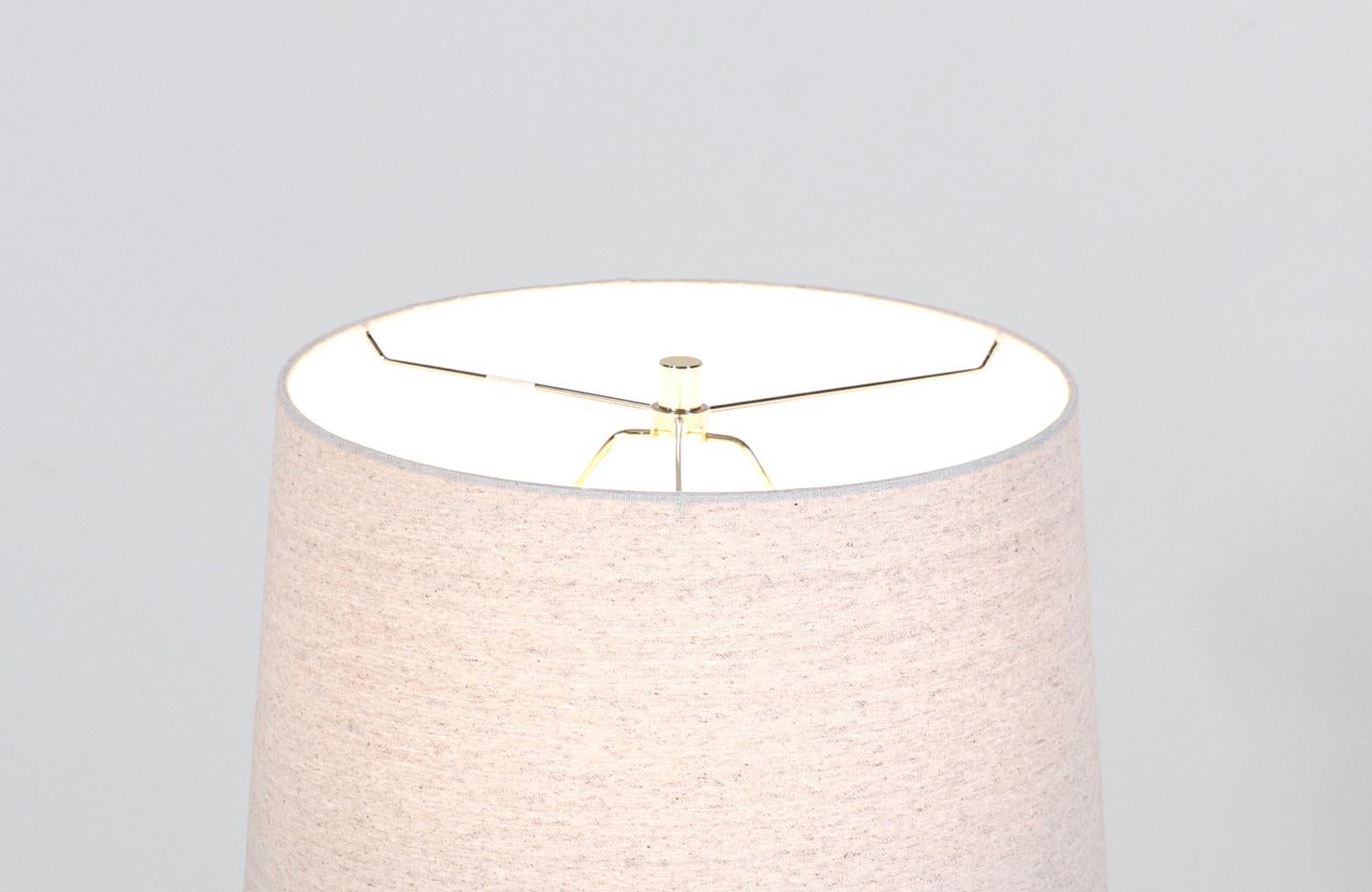 Late 20th Century Mid-Century Modern Multi-Drip Glazed Ceramic Table Lamp