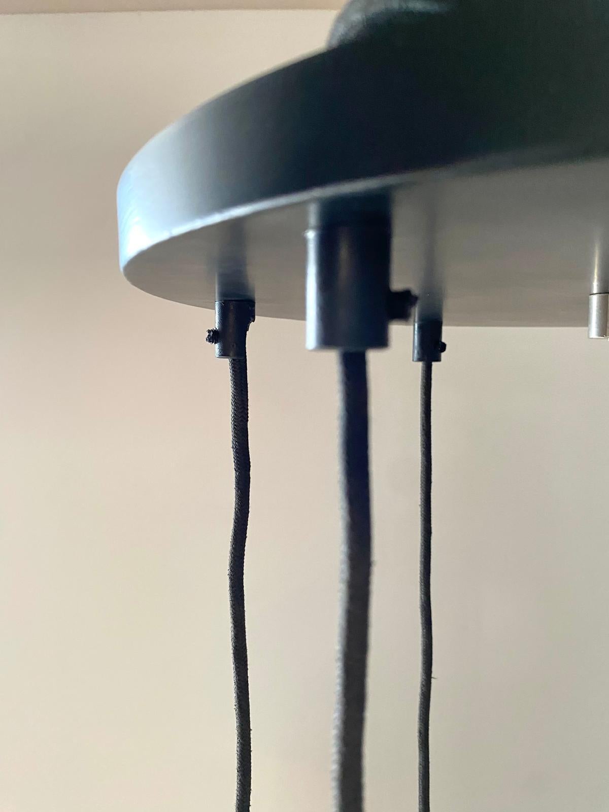 Mid Century Modern Italian Multicolor Cascade Chandelier For Sale 3