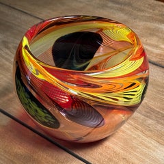 Mid-Century Modern Murano Art Glass Bowl from Italy