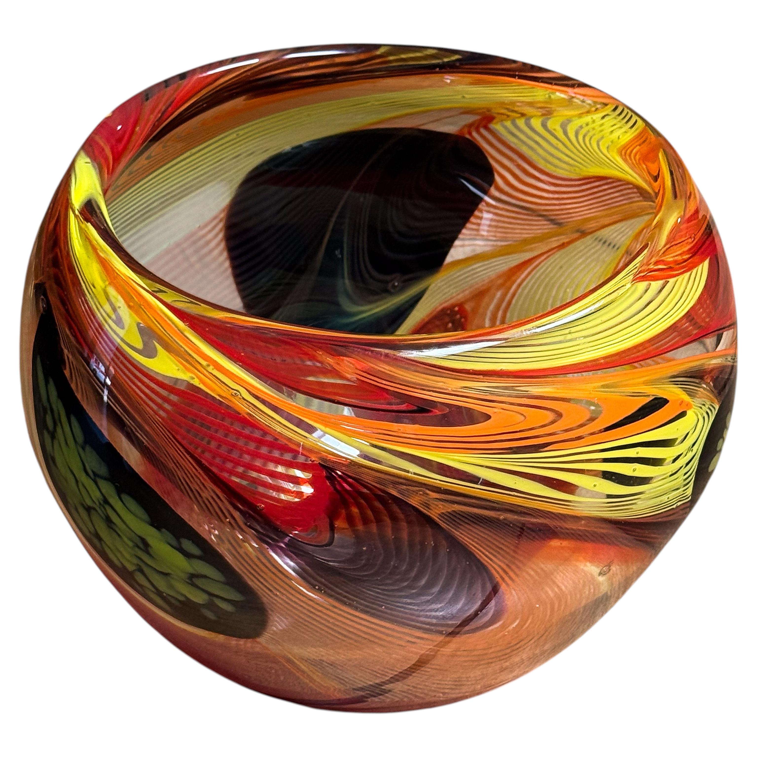 Mid-Century Modern Murano Art Glass Bowl from Italy