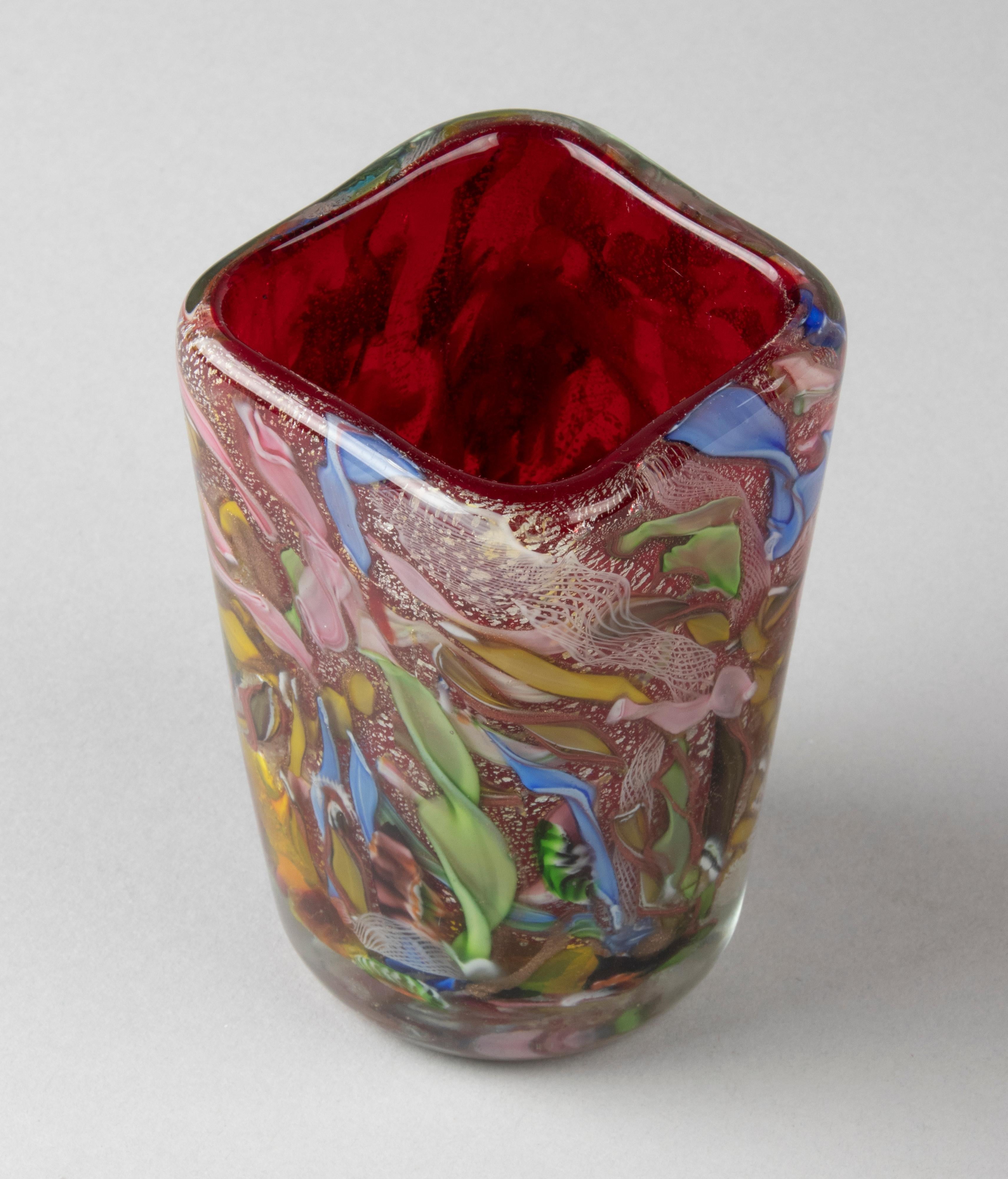 Mid-Century Modern Murano Art Glass Vase attr. to A.Ve.M 2
