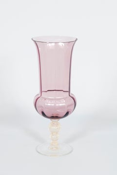 Jarrón de cristal de Murano moderno de mediados de siglo de Giovanni Dalla Fina, alrededor de 1970